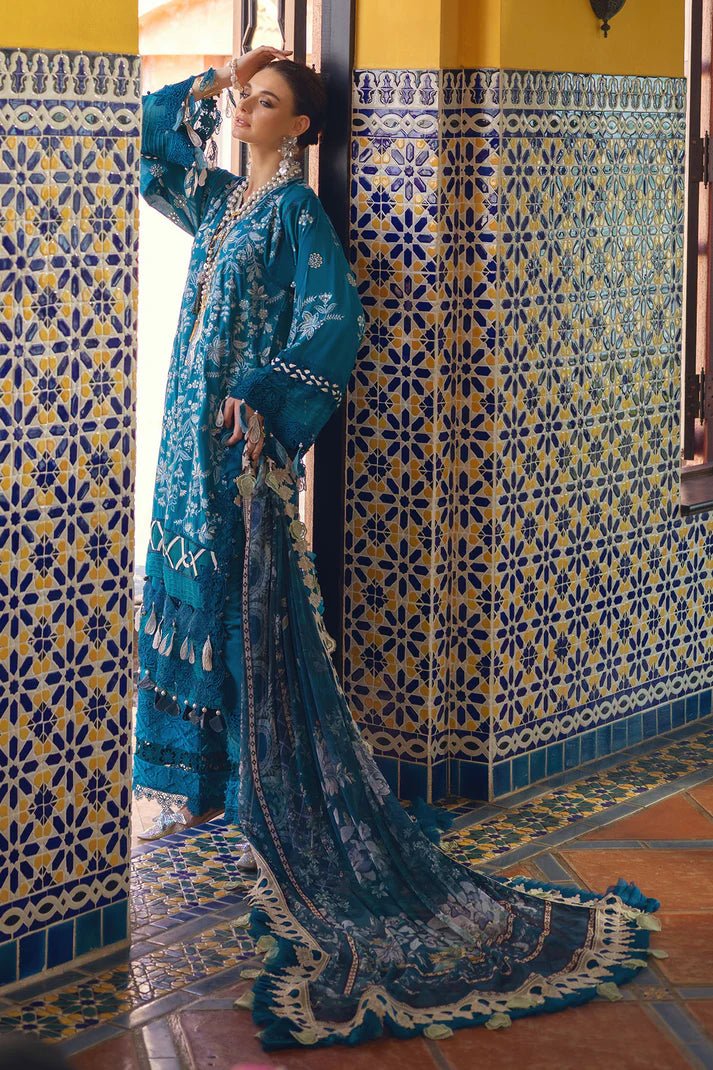 Annus Abrar | Neroli Luxury Lawn | Riba by Annus Abrar - Designer Dress - Type: Luxury - Available at Sana Yasir - 100% Original