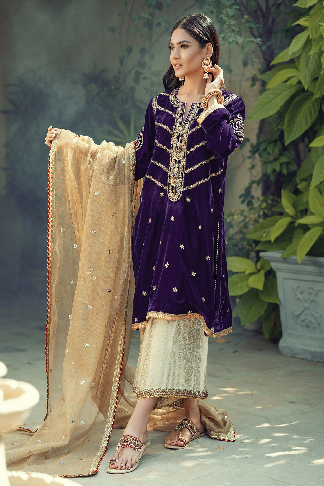 Annus Abrar | Semi Formals | AFSHAN AMETHYST by Annus Abrar - Designer Dress - Type: Formal - Available at Sana Yasir - 100% Original