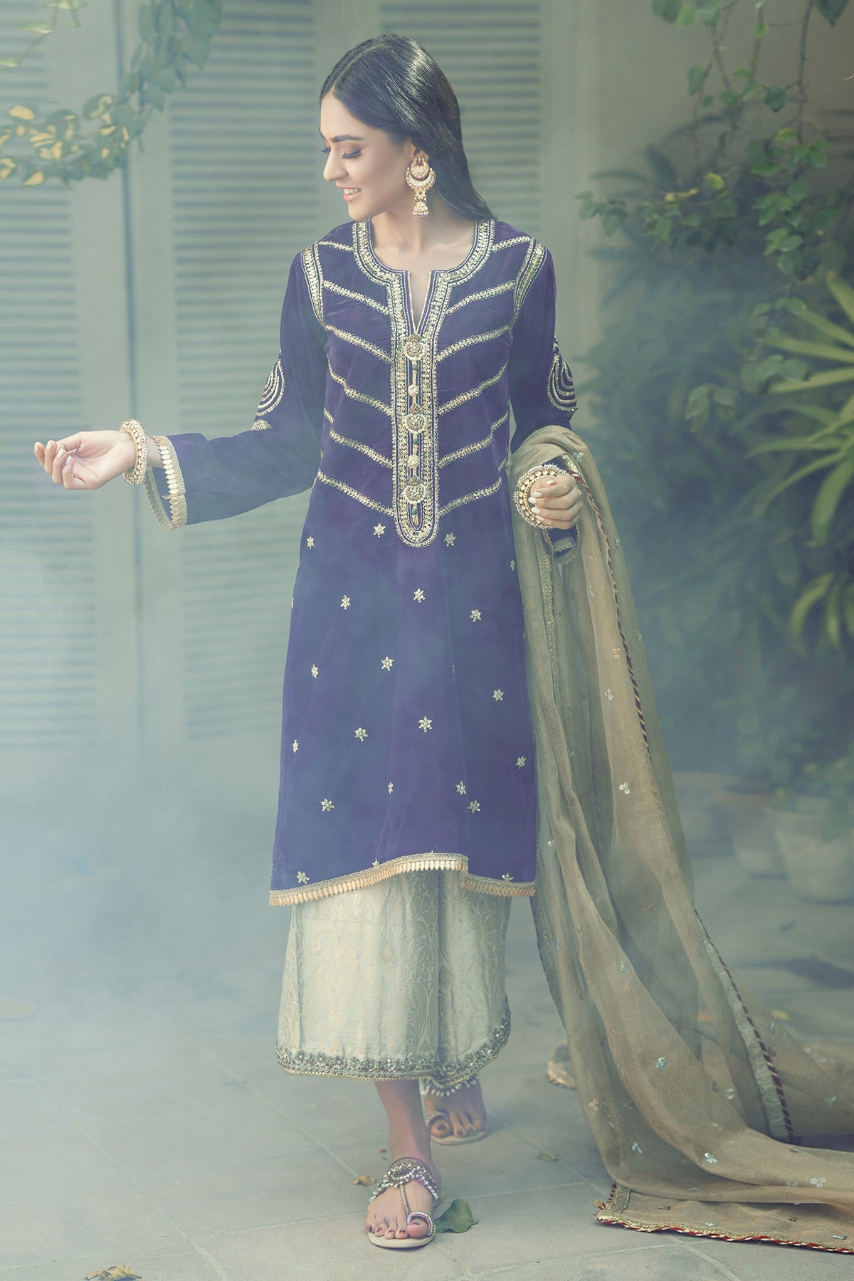 Annus Abrar | Semi Formals | AFSHAN AMETHYST by Annus Abrar - Designer Dress - Type: Formal - Available at Sana Yasir - 100% Original