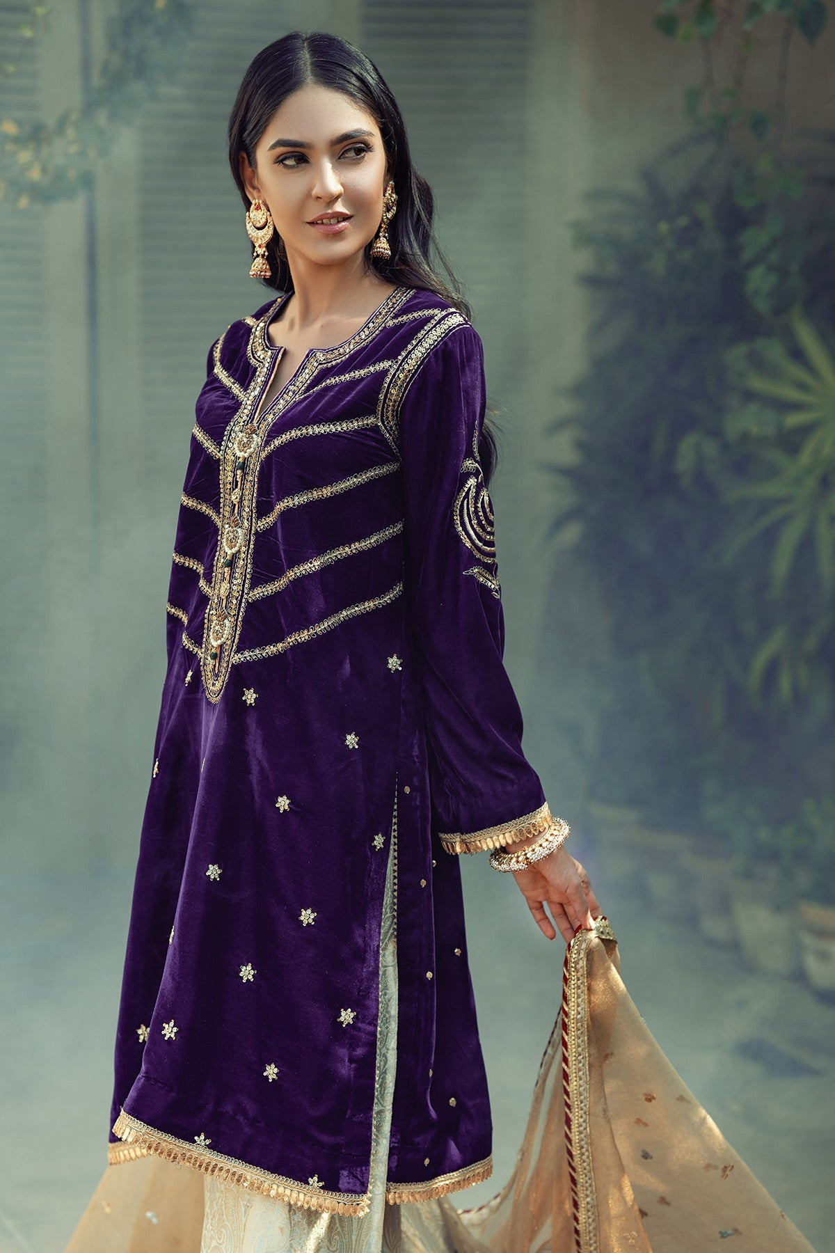 Annus Abrar | Semi Formals | AFSHAN AMETHYST by Annus Abrar - Designer Dress - Type: Formal - Available at Sana Yasir - 100% Original