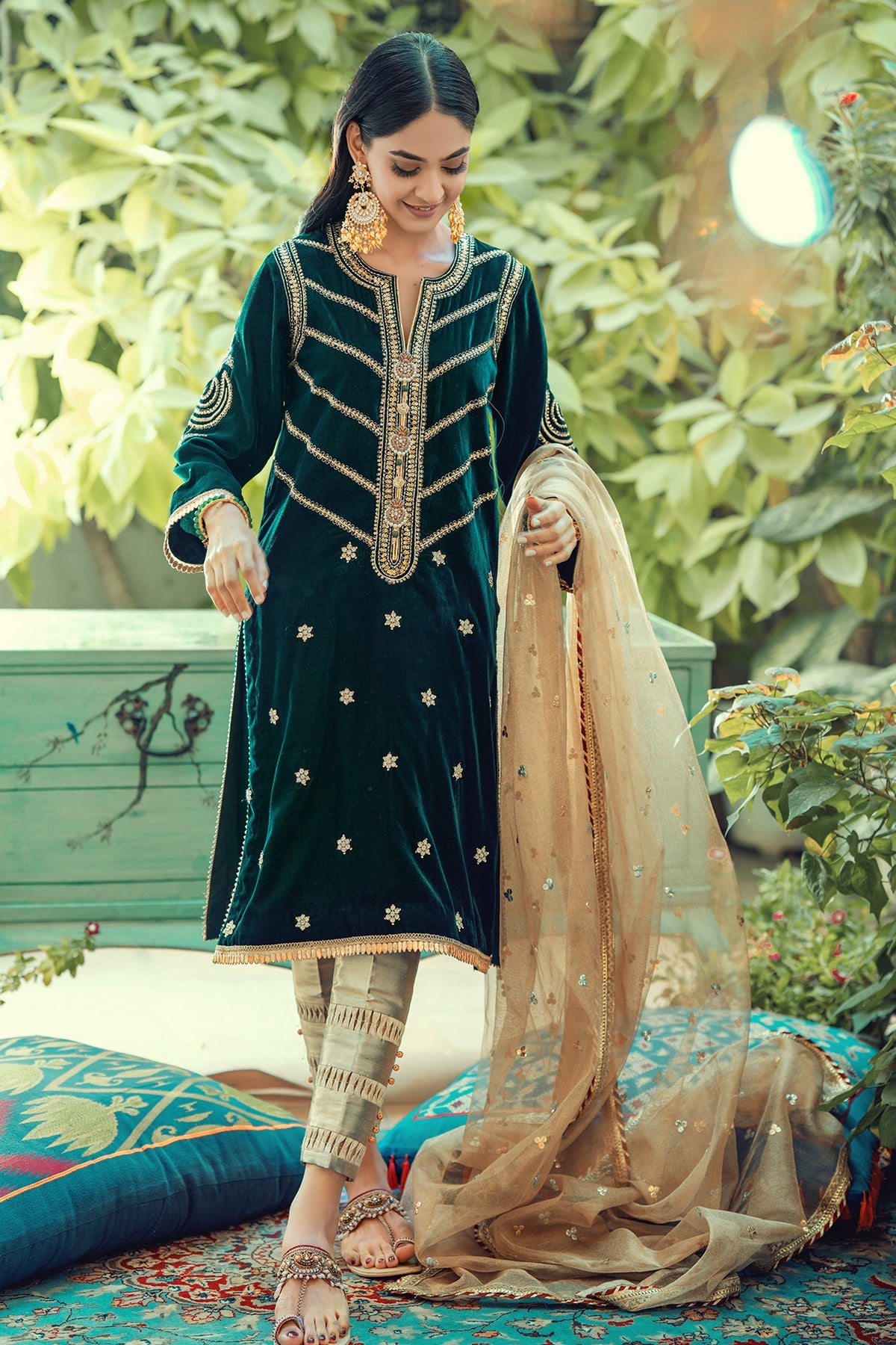 Annus Abrar | Semi Formals | AFSHAN-MERALD by Annus Abrar - Designer Dress - Type: Formal - Available at Sana Yasir - 100% Original