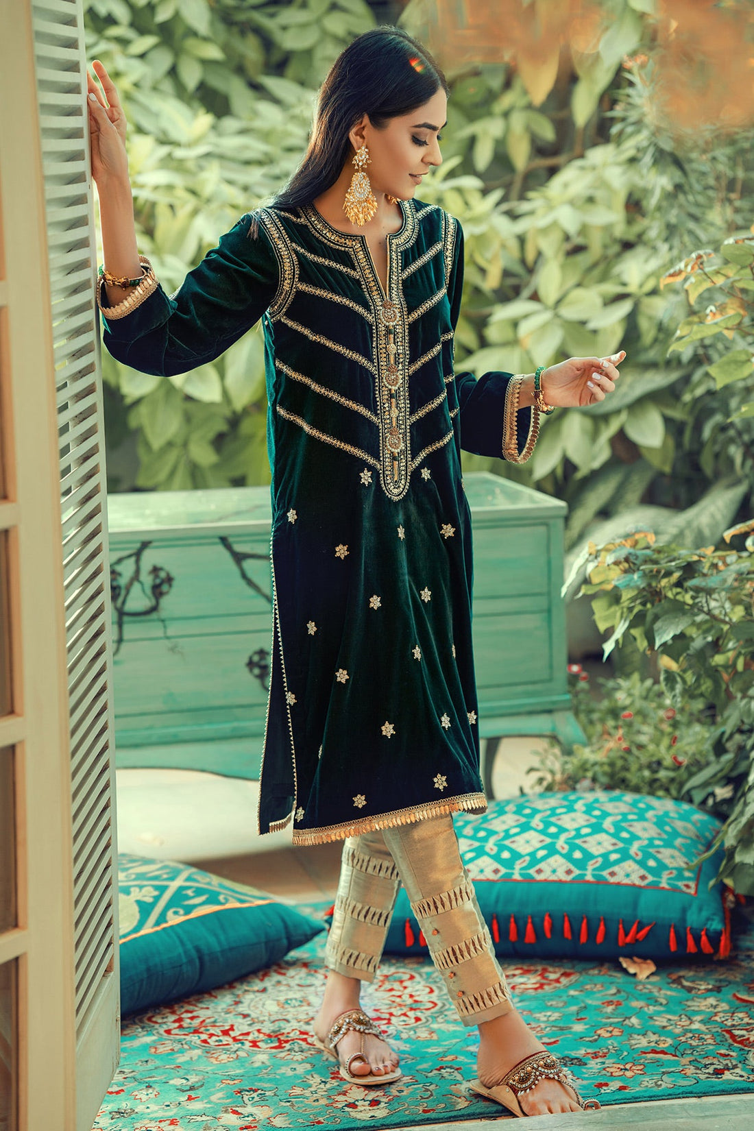 Annus Abrar | Semi Formals | AFSHAN-MERALD by Annus Abrar - Designer Dress - Type: Formal - Available at Sana Yasir - 100% Original