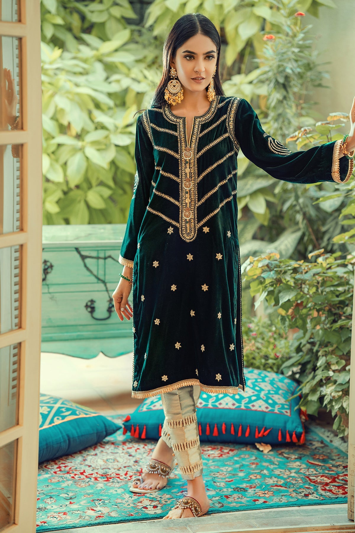 Annus Abrar | Semi Formals | AFSHAN-MERALD by Annus Abrar - Designer Dress - Type: Formal - Available at Sana Yasir - 100% Original