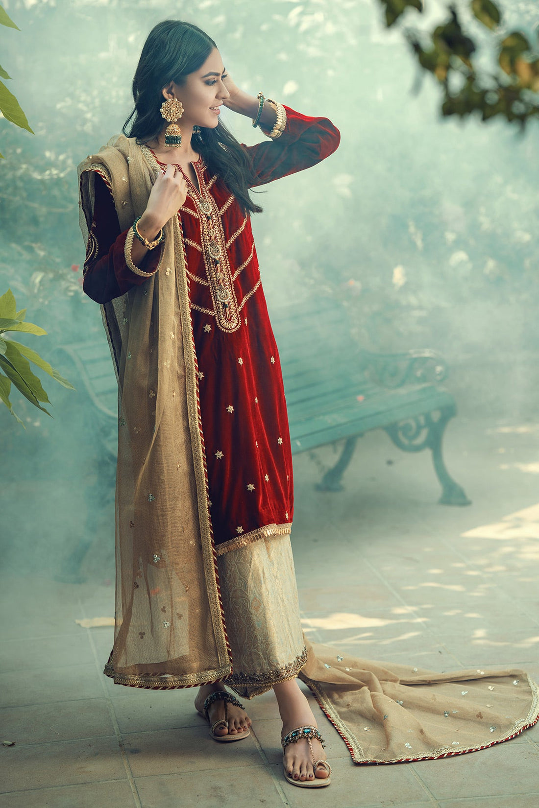Annus Abrar | Semi Formals | AFSHAN-RUBY by Annus Abrar - Designer Dress - Type: Formal - Available at Sana Yasir - 100% Original