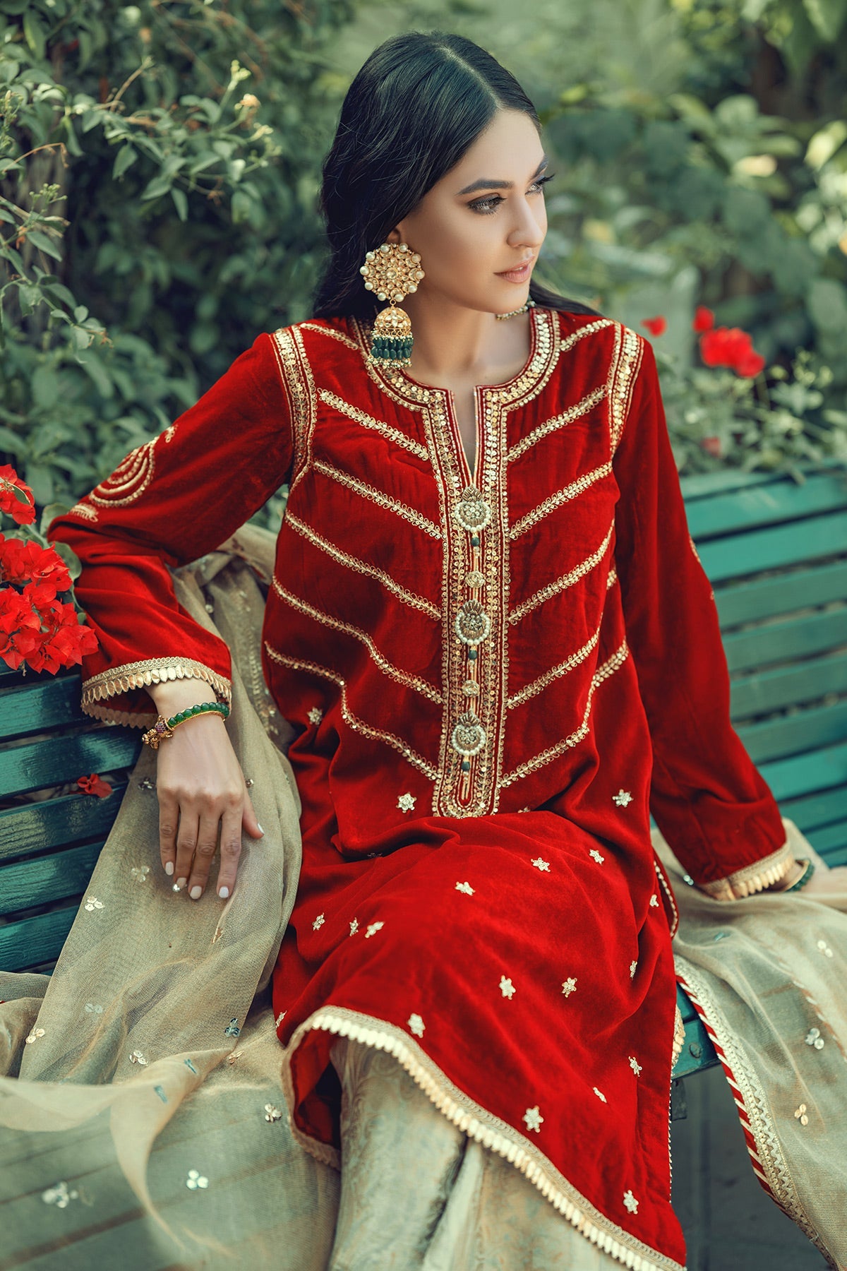 Annus Abrar | Semi Formals | AFSHAN-RUBY by Annus Abrar - Designer Dress - Type: Formal - Available at Sana Yasir - 100% Original