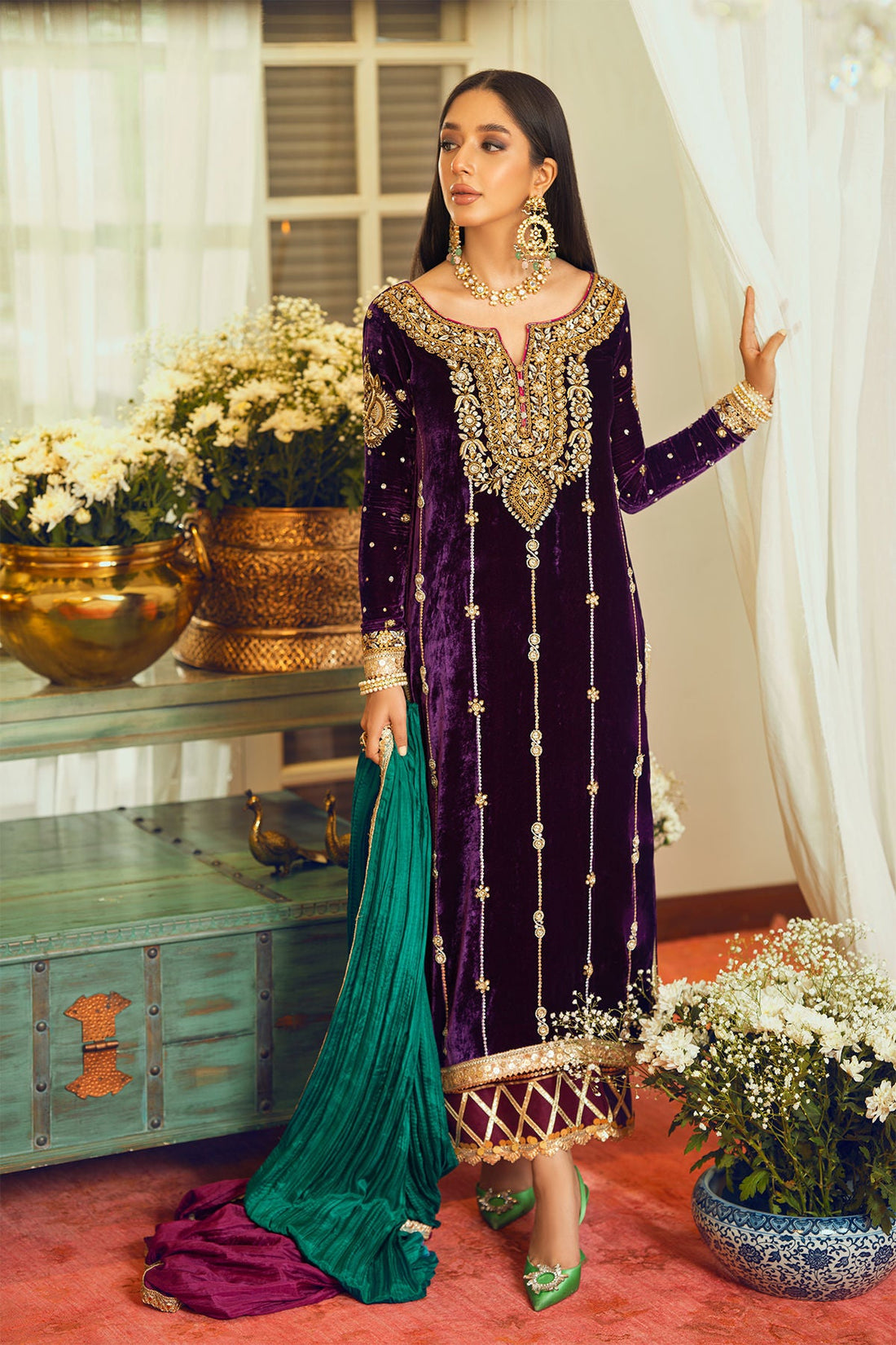 Annus Abrar | Semi Formals | BERNA by Annus Abrar - Designer Dress - Type: Formal - Available at Sana Yasir - 100% Original