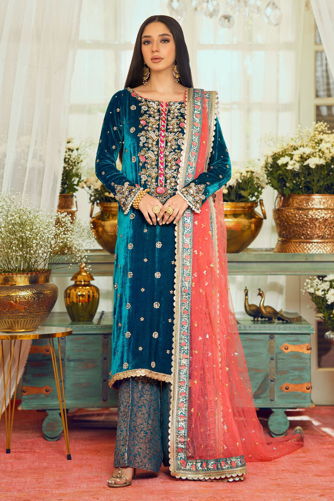 Annus Abrar | Semi Formals | EMEL by Annus Abrar - Designer Dress - Type: Formal - Available at Sana Yasir - 100% Original