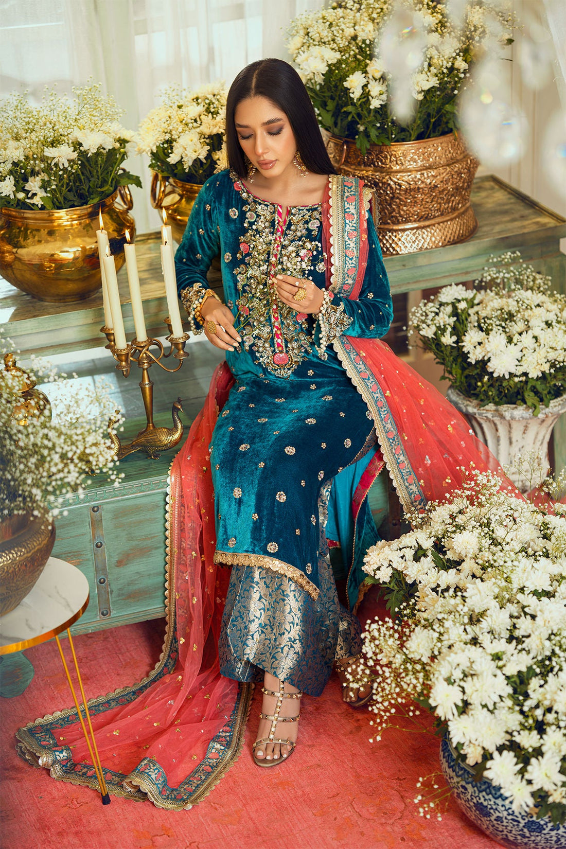 Annus Abrar | Semi Formals | EMEL by Annus Abrar - Designer Dress - Type: Formal - Available at Sana Yasir - 100% Original