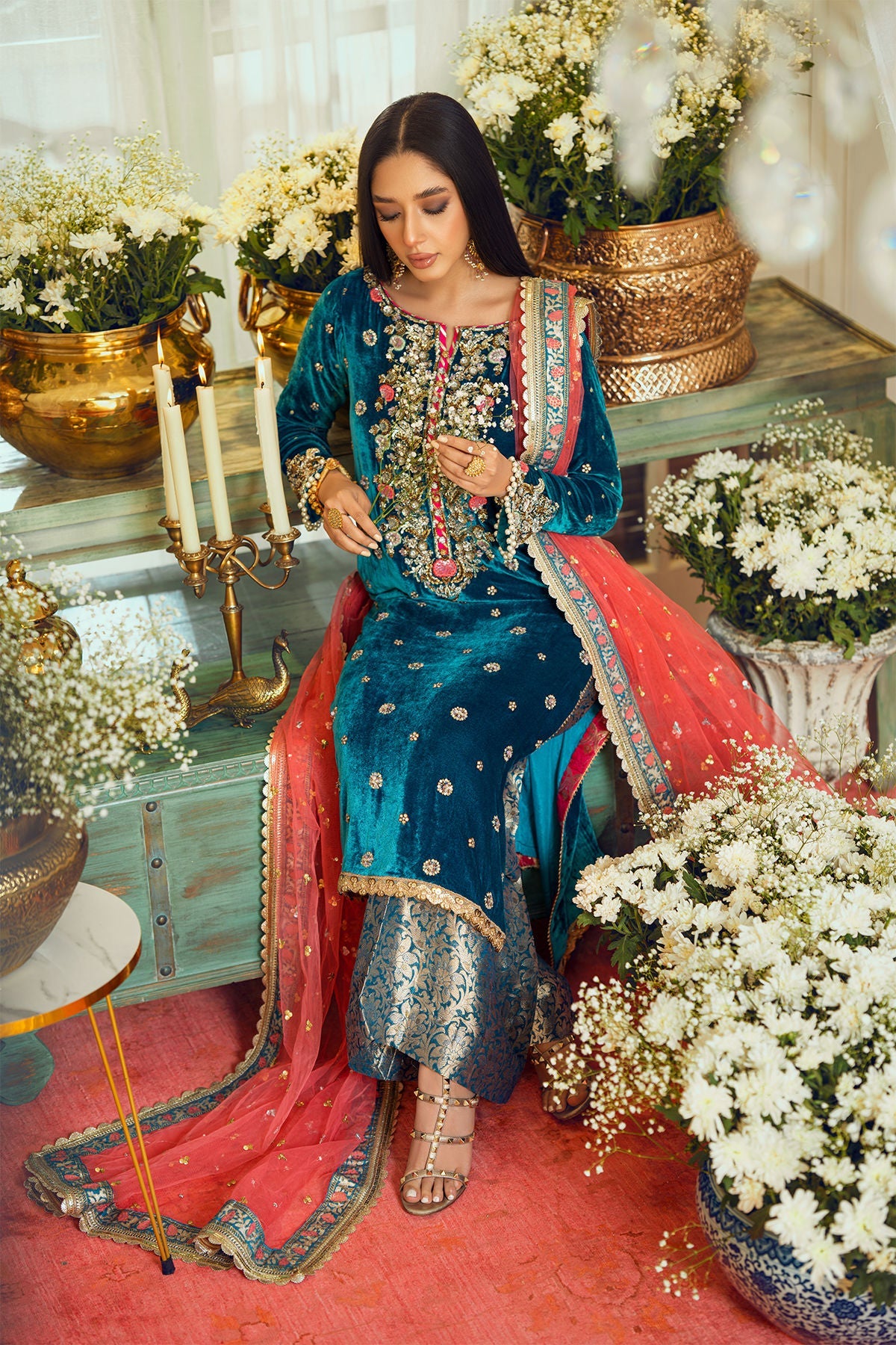 Annus Abrar | Semi Formals | EMEL by Annus Abrar - Designer Dress - Type: Formal - Available at Sana Yasir - 100% Original