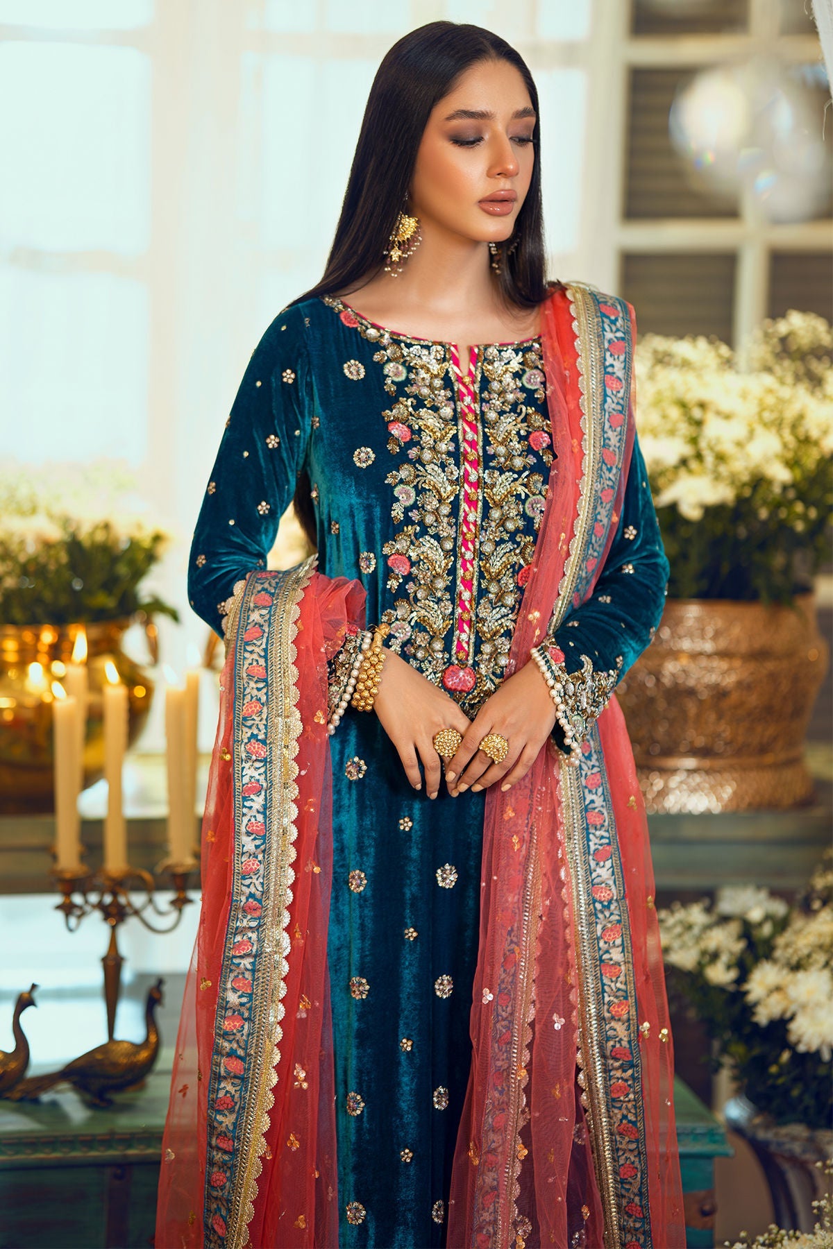 Annus Abrar | Semi Formals | EMEL by Annus Abrar - Designer Dress - Type: Formal - Available at Sana Yasir - 100% Original