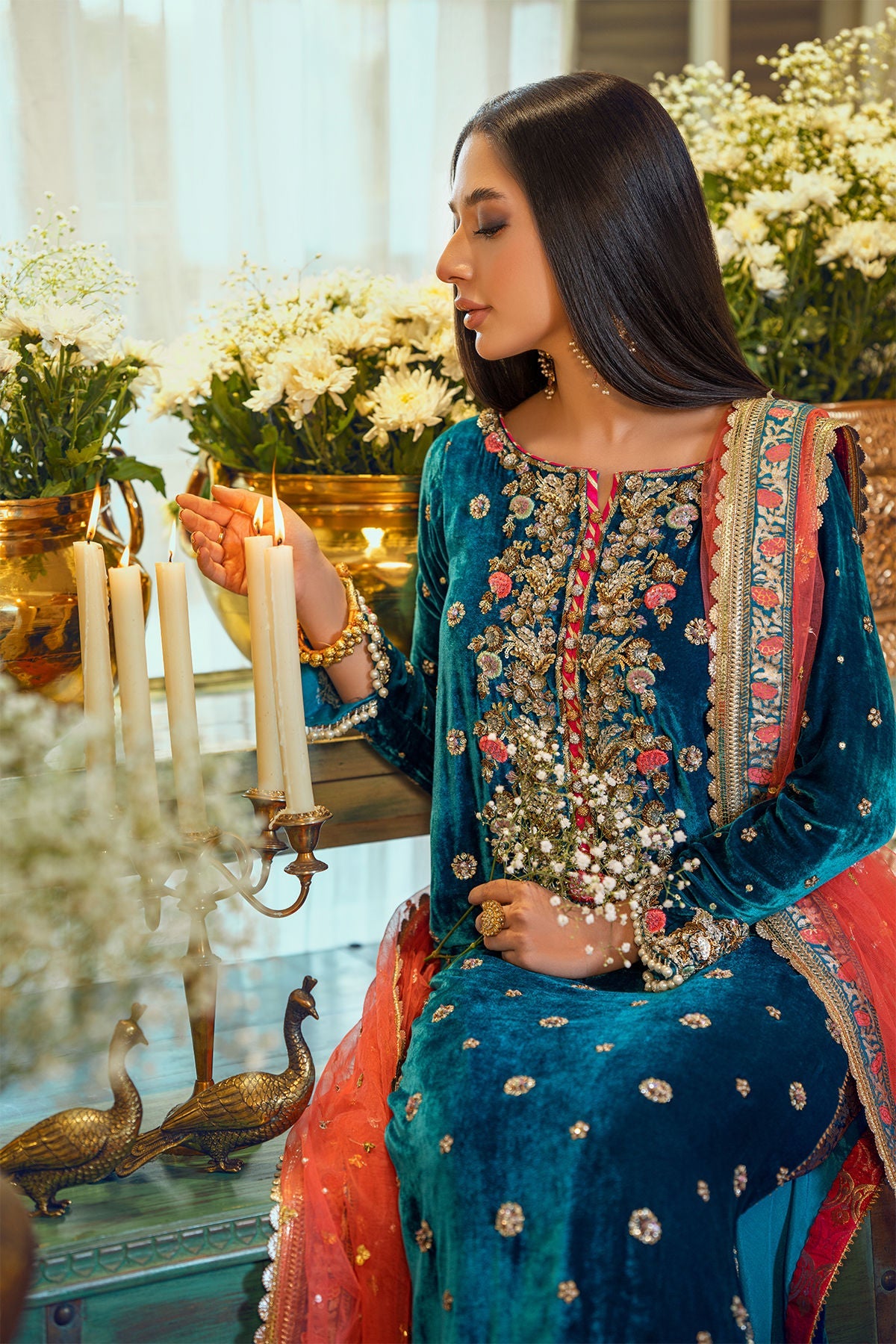Annus Abrar | Semi Formals | EMEL by Annus Abrar - Designer Dress - Type: Formal - Available at Sana Yasir - 100% Original