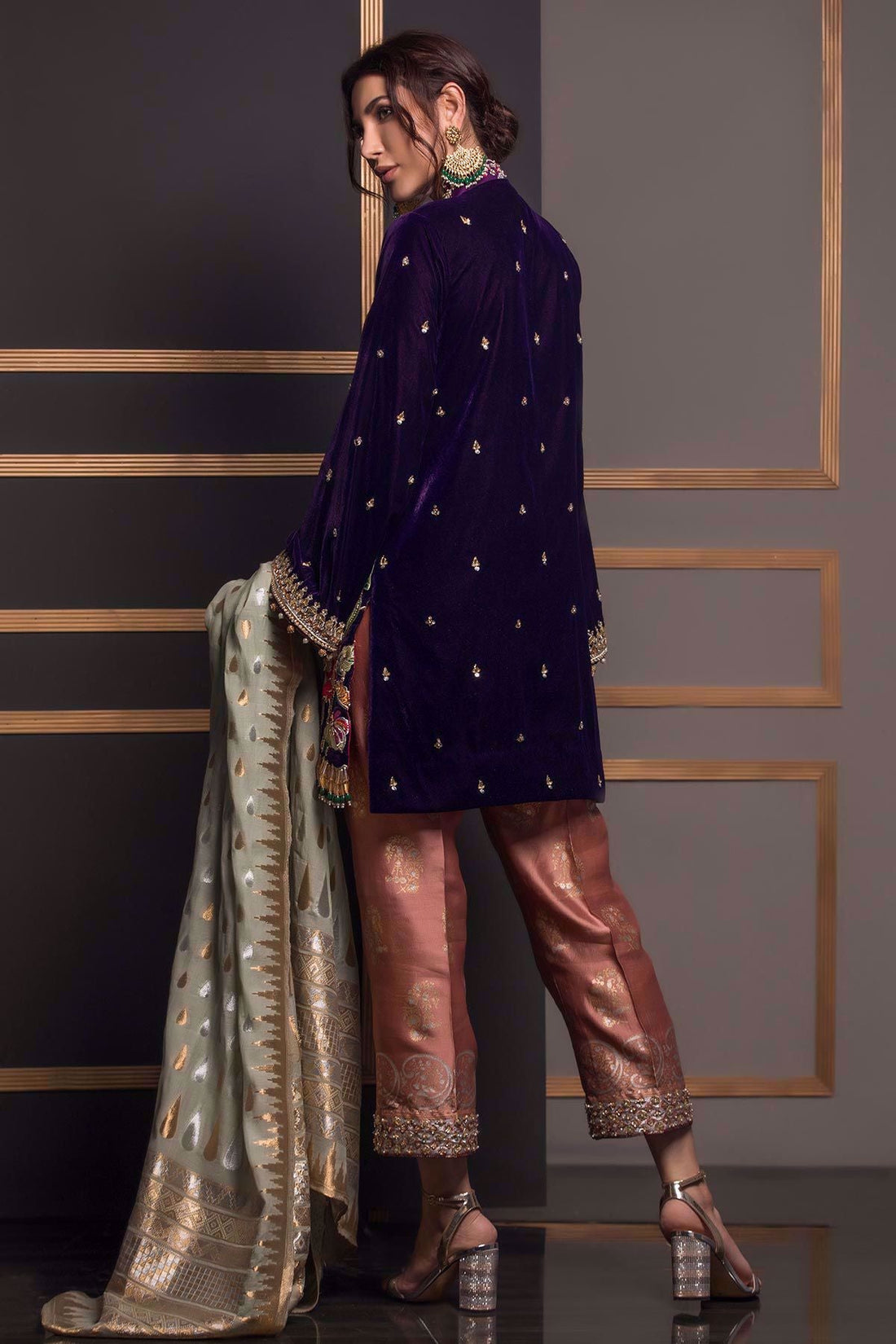 Annus Abrar | Semi Formals | VIOLET BRUME by Annus Abrar - Designer Dress - Type: Formal - Available at Sana Yasir - 100% Original