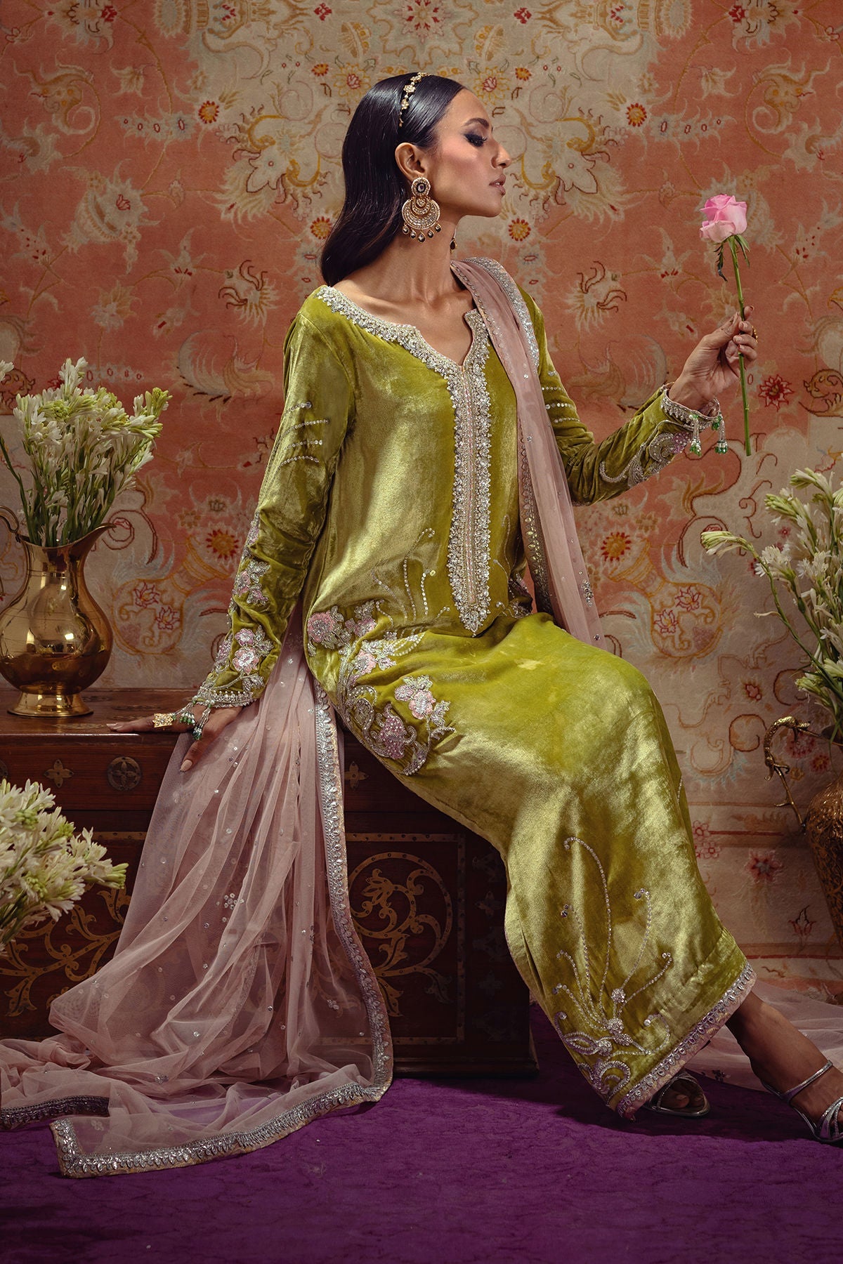 Annus Abrar | Mirha Winter Velour | Aya by Annus Abrar - Designer Dress - Type: Ladies Clothes - Available at Sana Yasir - 100% Original