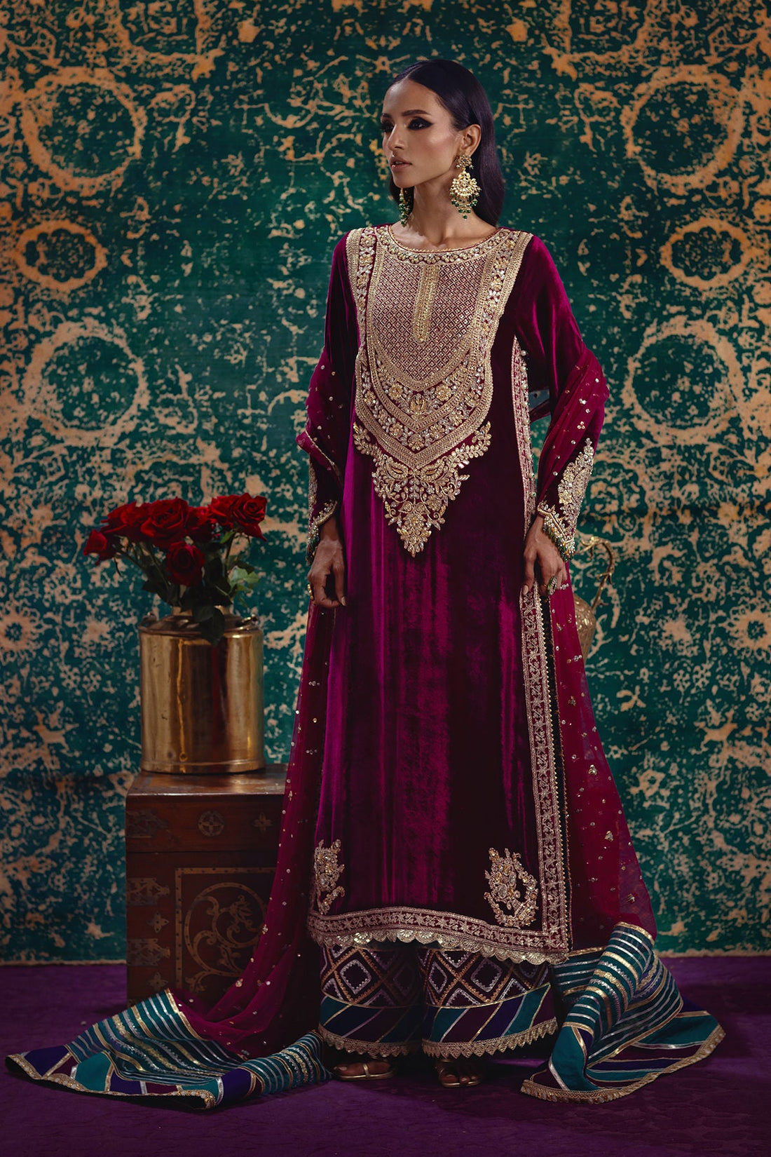 Annus Abrar | Mirha Winter Velour | Ezra by Annus Abrar - Designer Dress - Type: Ladies Clothes - Available at Sana Yasir - 100% Original