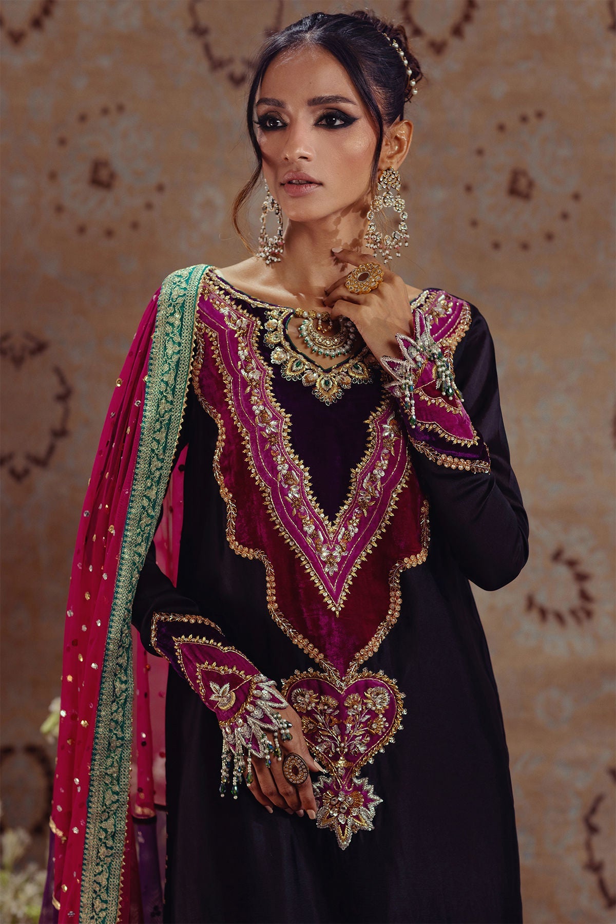 Annus Abrar | Mirha Winter Velour | Badia by Annus Abrar - Designer Dress - Type: Ladies Clothes - Available at Sana Yasir - 100% Original