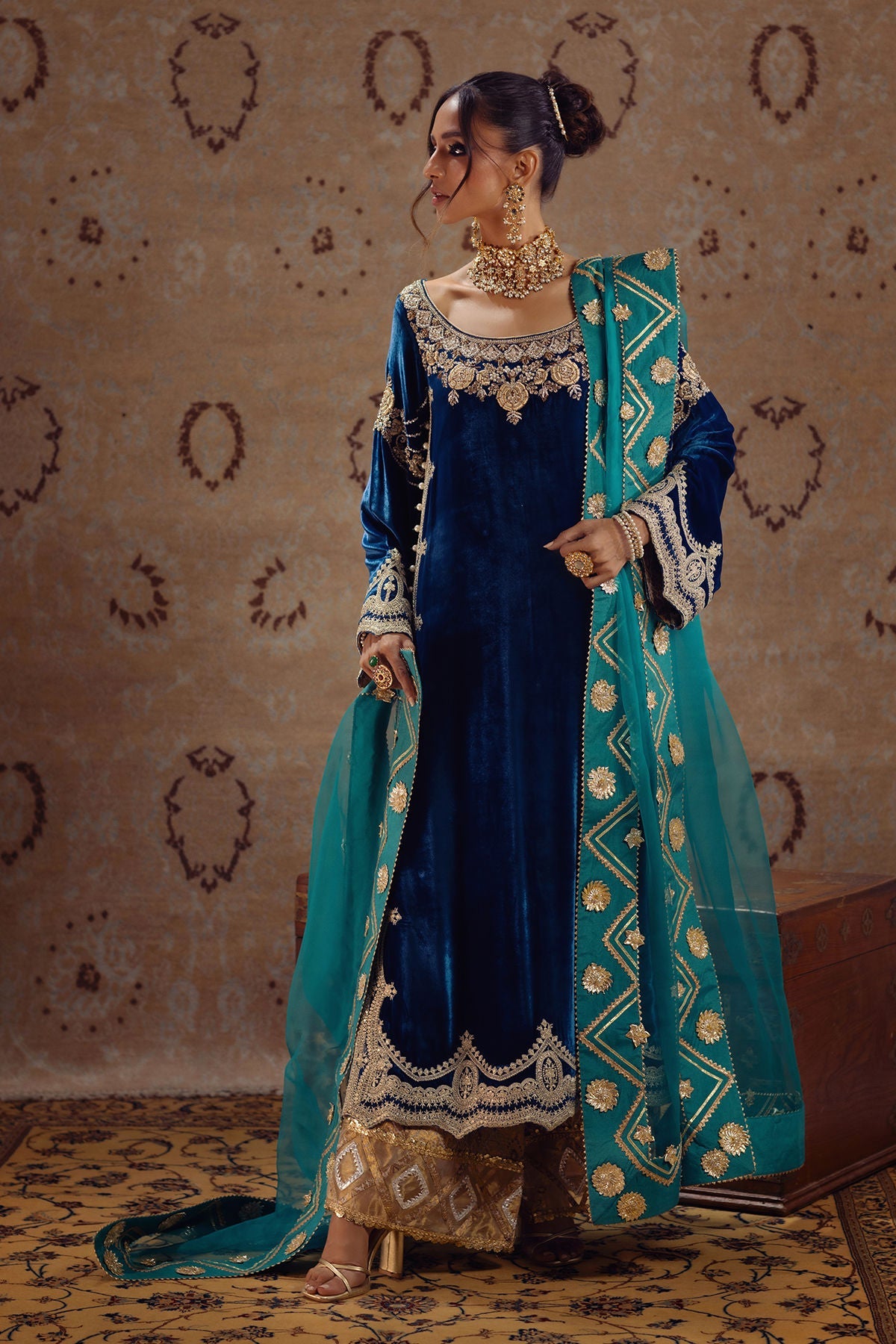 Annus Abrar | Mirha Winter Velour | Riyana by Annus Abrar - Designer Dress - Type: Ladies Clothes - Available at Sana Yasir - 100% Original