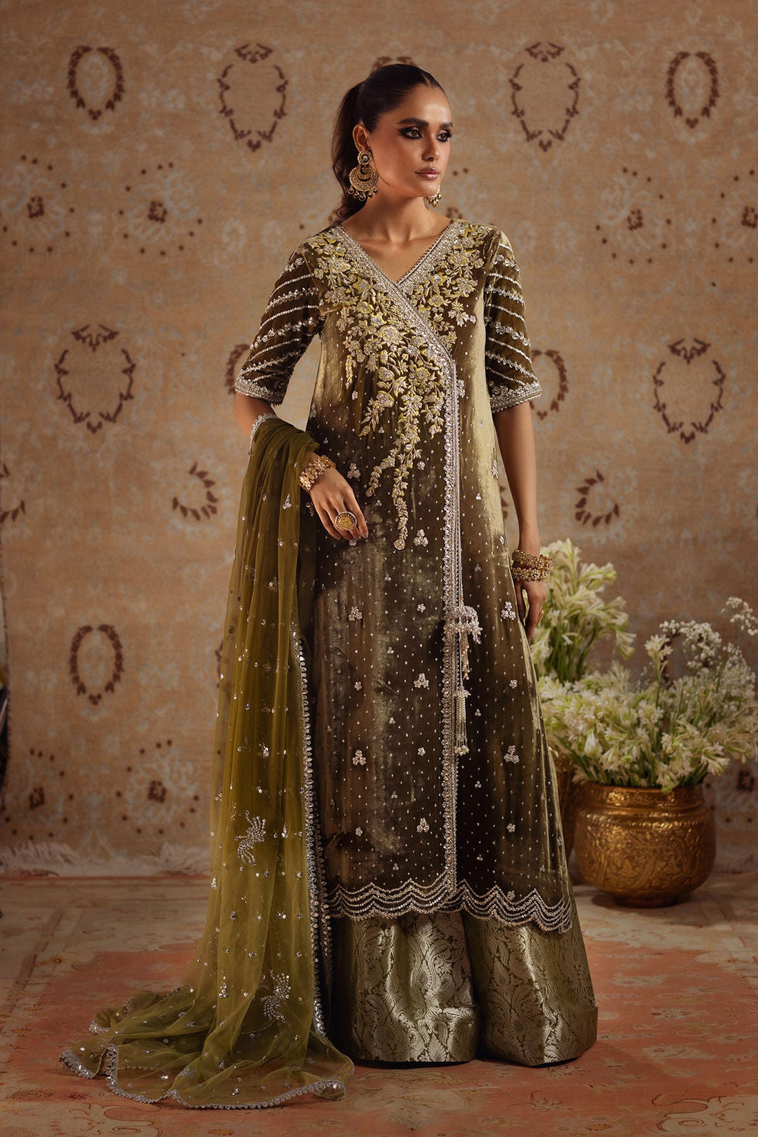 Annus Abrar | Mirha Winter Velour | Emur by Annus Abrar - Designer Dress - Type: Ladies Clothes - Available at Sana Yasir - 100% Original