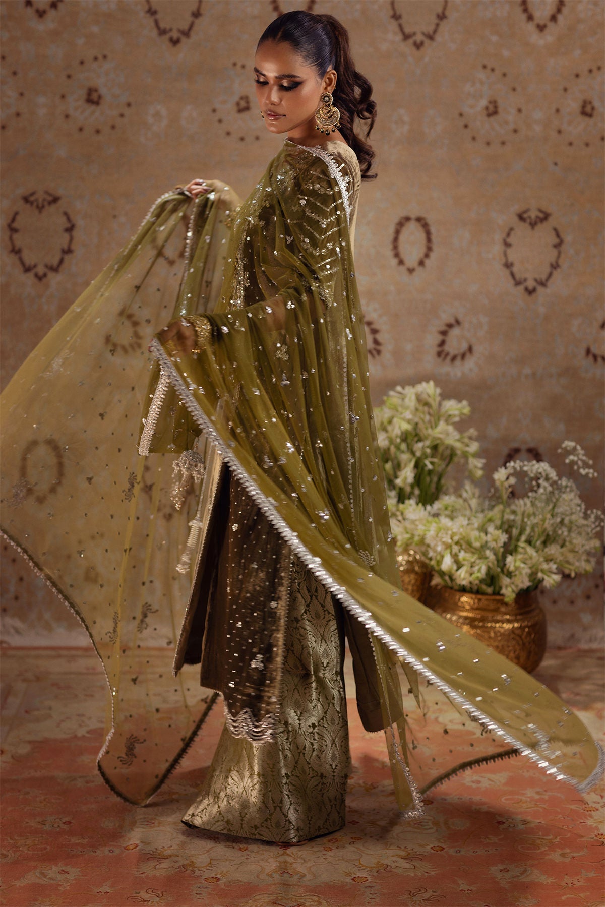 Annus Abrar | Mirha Winter Velour | Emur by Annus Abrar - Designer Dress - Type: Ladies Clothes - Available at Sana Yasir - 100% Original