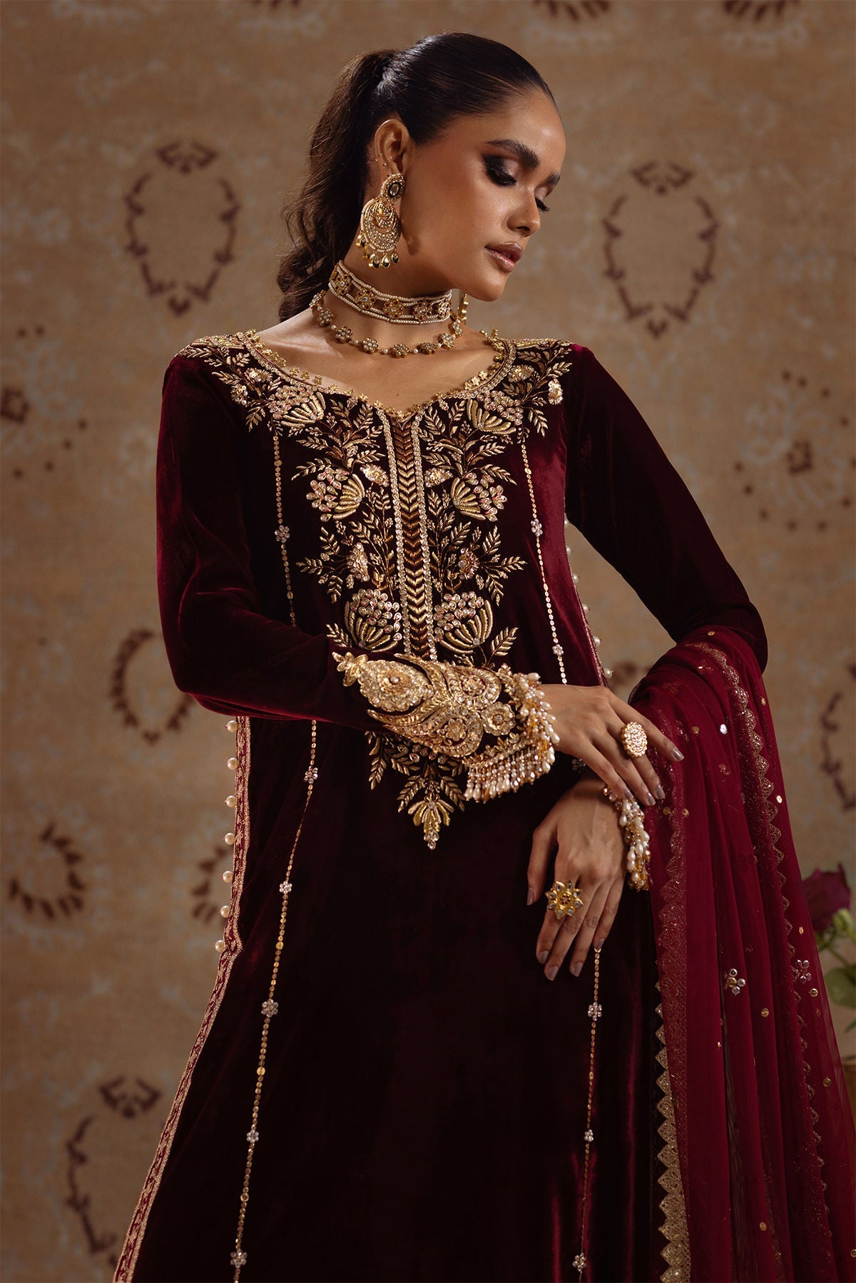 Annus Abrar | Mirha Winter Velour | Arwa by Annus Abrar - Designer Dress - Type: Ladies Clothes - Available at Sana Yasir - 100% Original