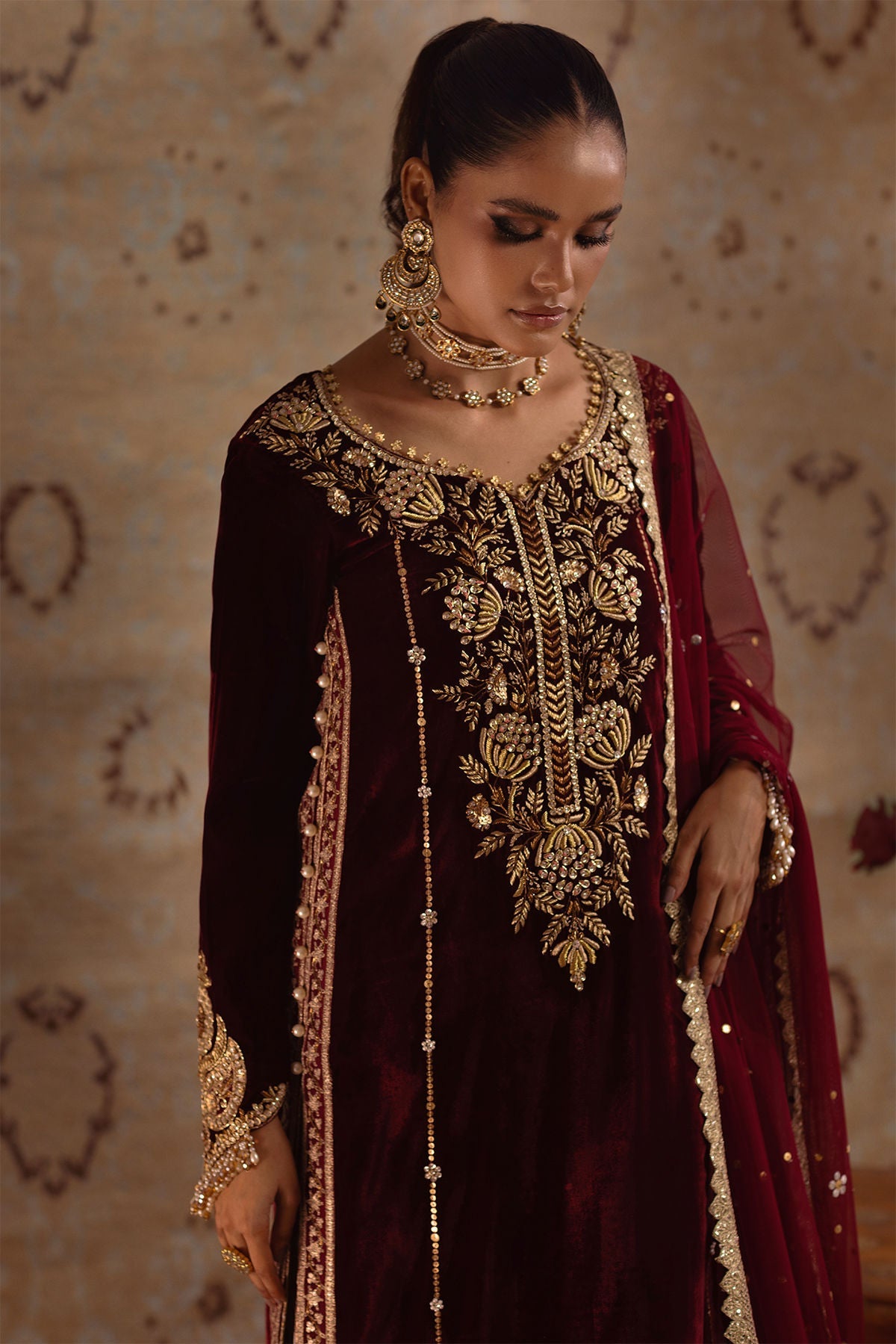 Annus Abrar | Mirha Winter Velour | Arwa by Annus Abrar - Designer Dress - Type: Ladies Clothes - Available at Sana Yasir - 100% Original