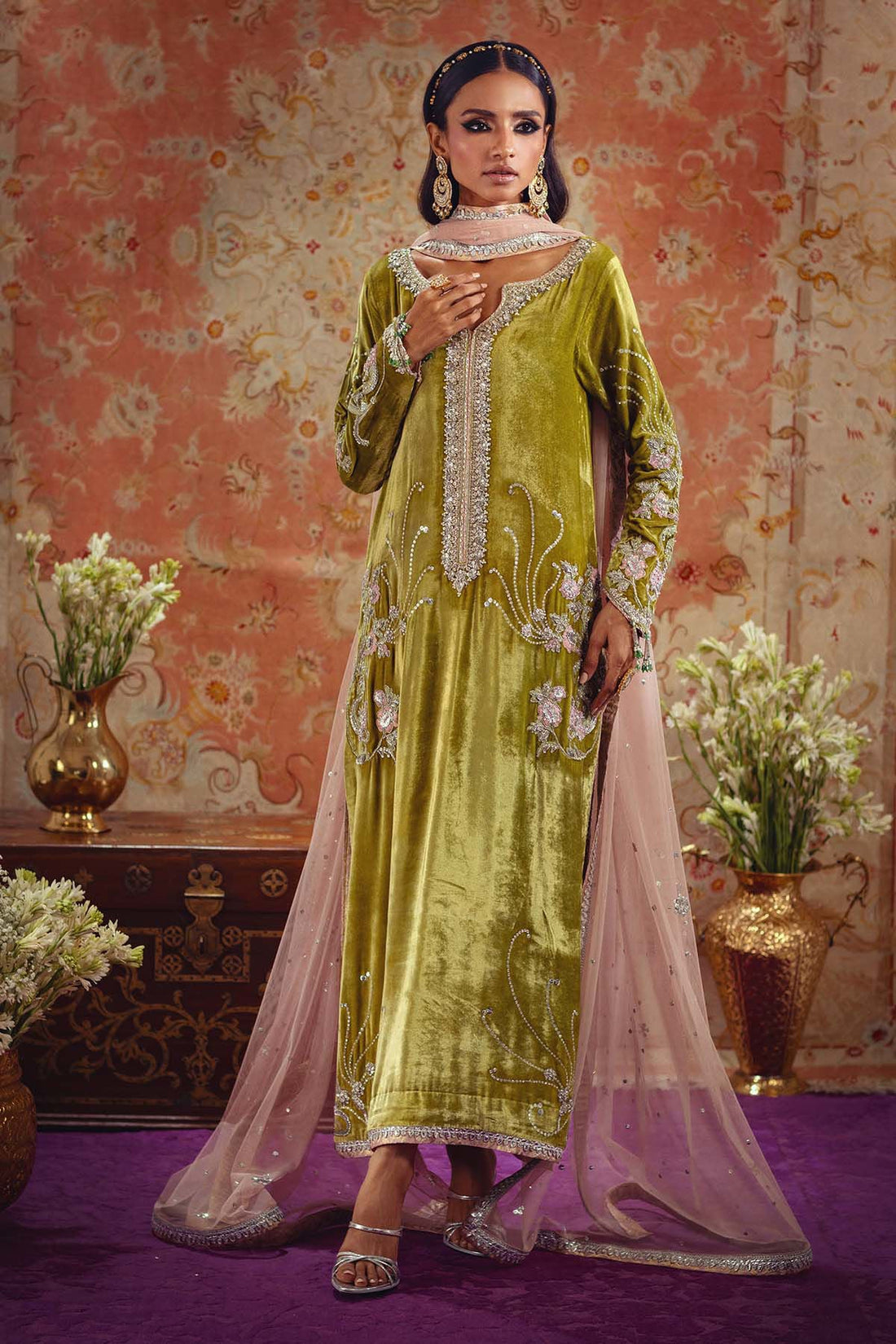 Annus Abrar | Mirha Winter Velour | Aya by Annus Abrar - Designer Dress - Type: Ladies Clothes - Available at Sana Yasir - 100% Original