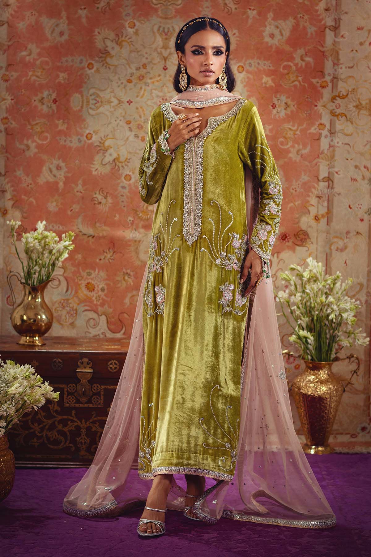 Annus Abrar | Mirha Winter Velour | Aya by Annus Abrar - Designer Dress - Type: Ladies Clothes - Available at Sana Yasir - 100% Original