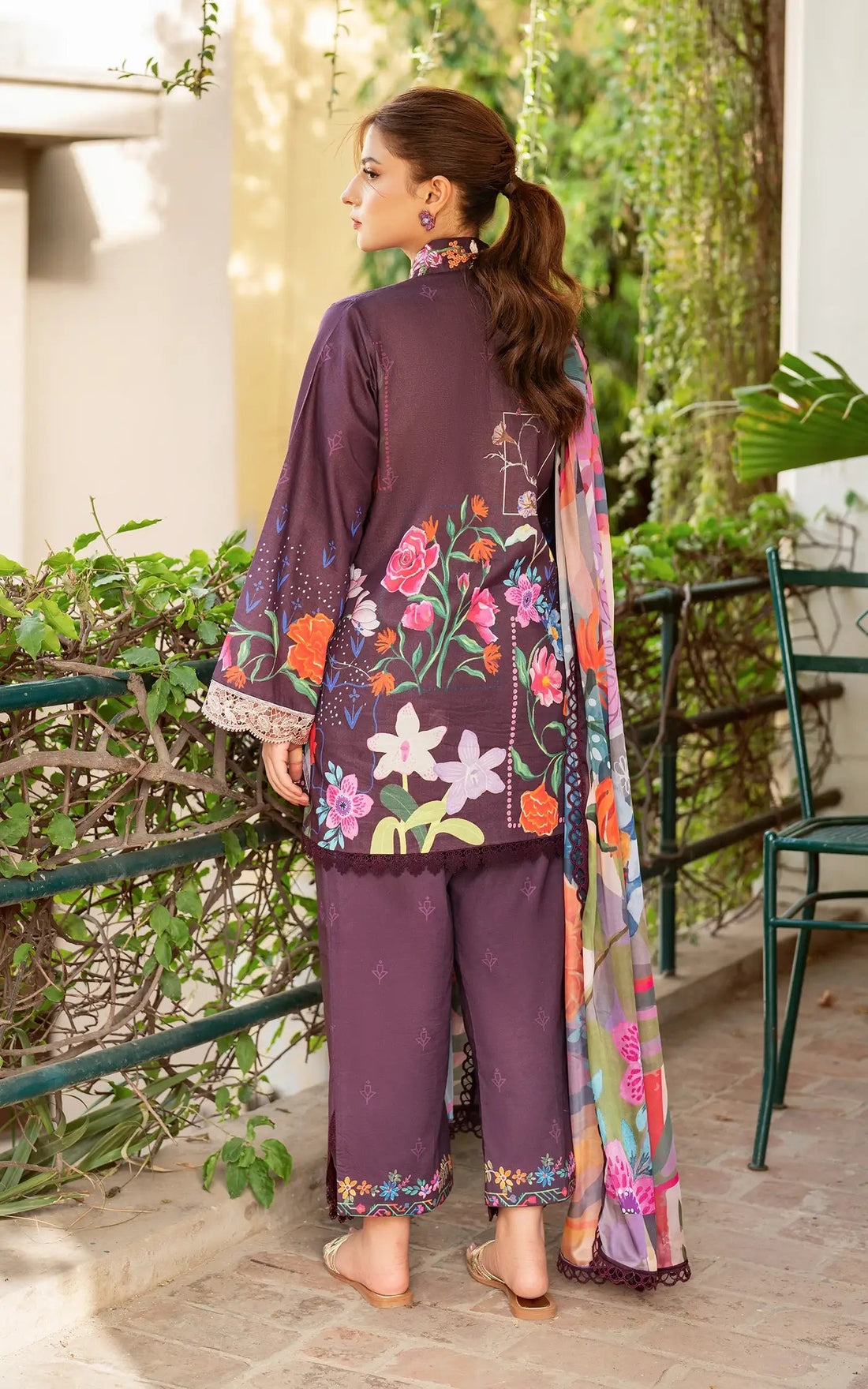 Asifa and Nabeel | Yakin Summer 25 | Whimsical Flora-(YKL25-12) by Asifa and Nabeel - Designer Dress - Type: LAD - Available at Sana Yasir - 100% Original