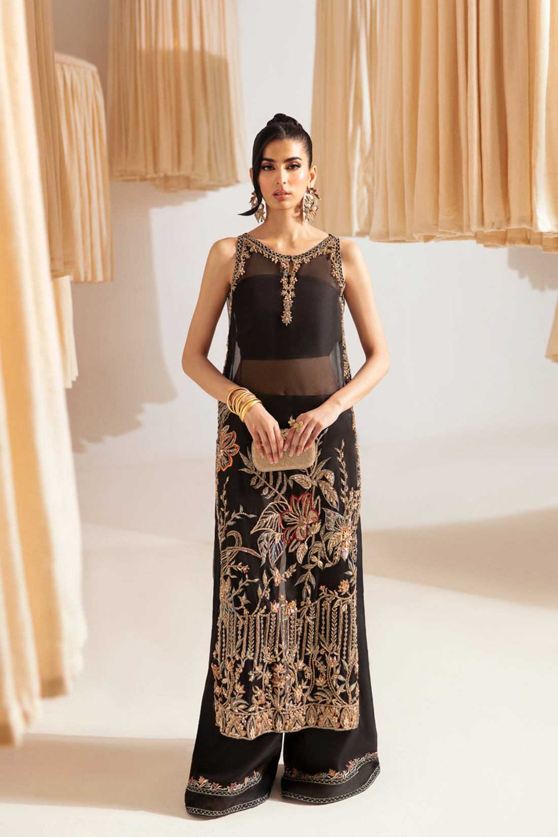 Ayesha and Usman | Aura Luxury Pret | MELANIC by Ayesha and Usman - Designer Dress - Type: Ladies Clothes - Available at Sana Yasir - 100% Original