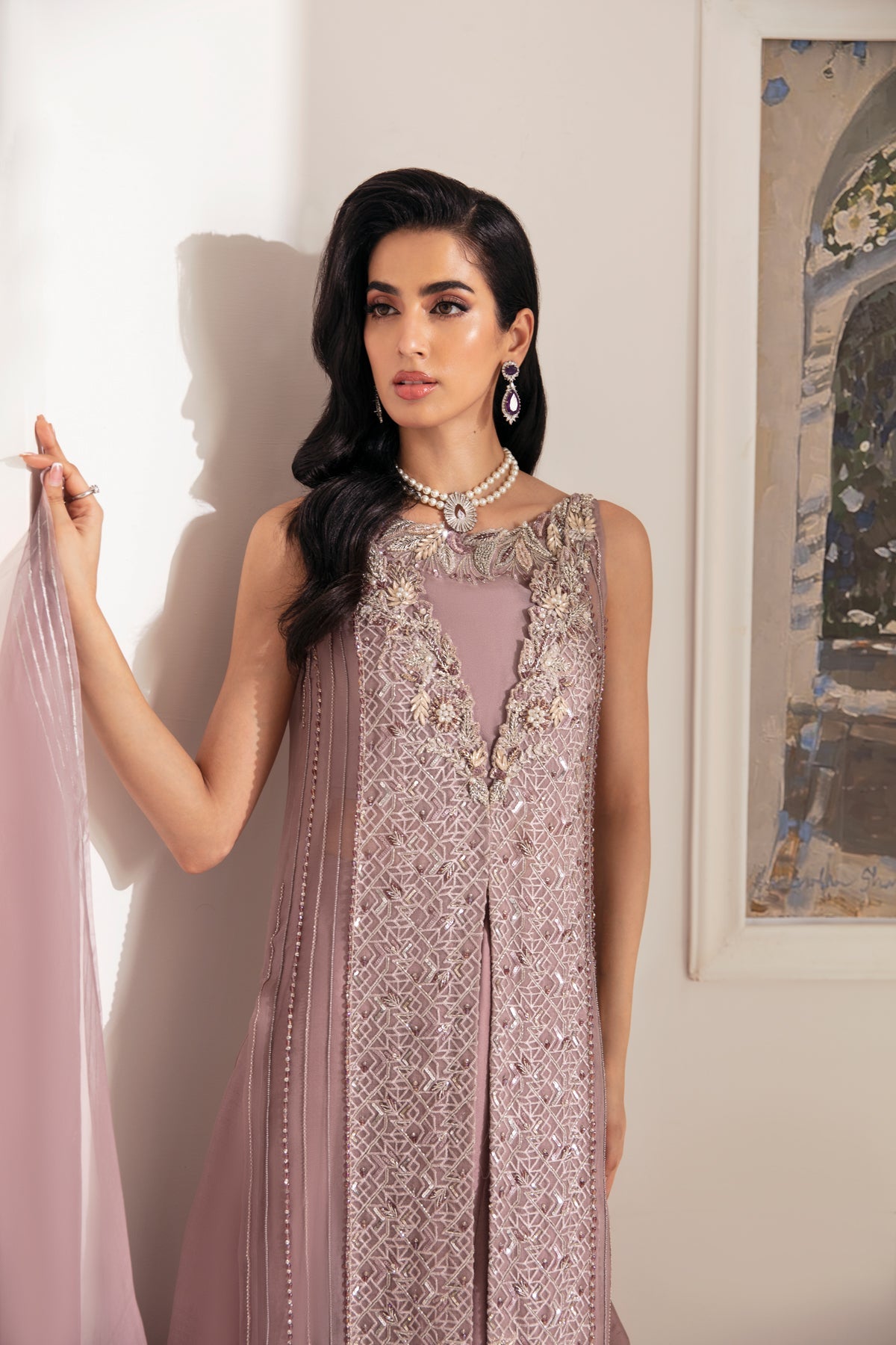 Ayesha and Usman | Aura Luxury Pret | PERIWINKLE by Ayesha and Usman - Designer Dress - Type: Ladies Clothes - Available at Sana Yasir - 100% Original