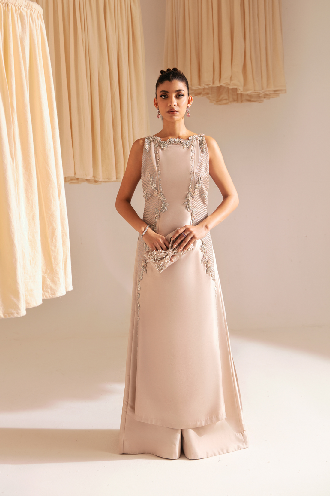 Ayesha and Usman | Aura Luxury Pret | Pale Blush by Ayesha and Usman - Designer Dress - Type: Ladies Clothes - Available at Sana Yasir - 100% Original