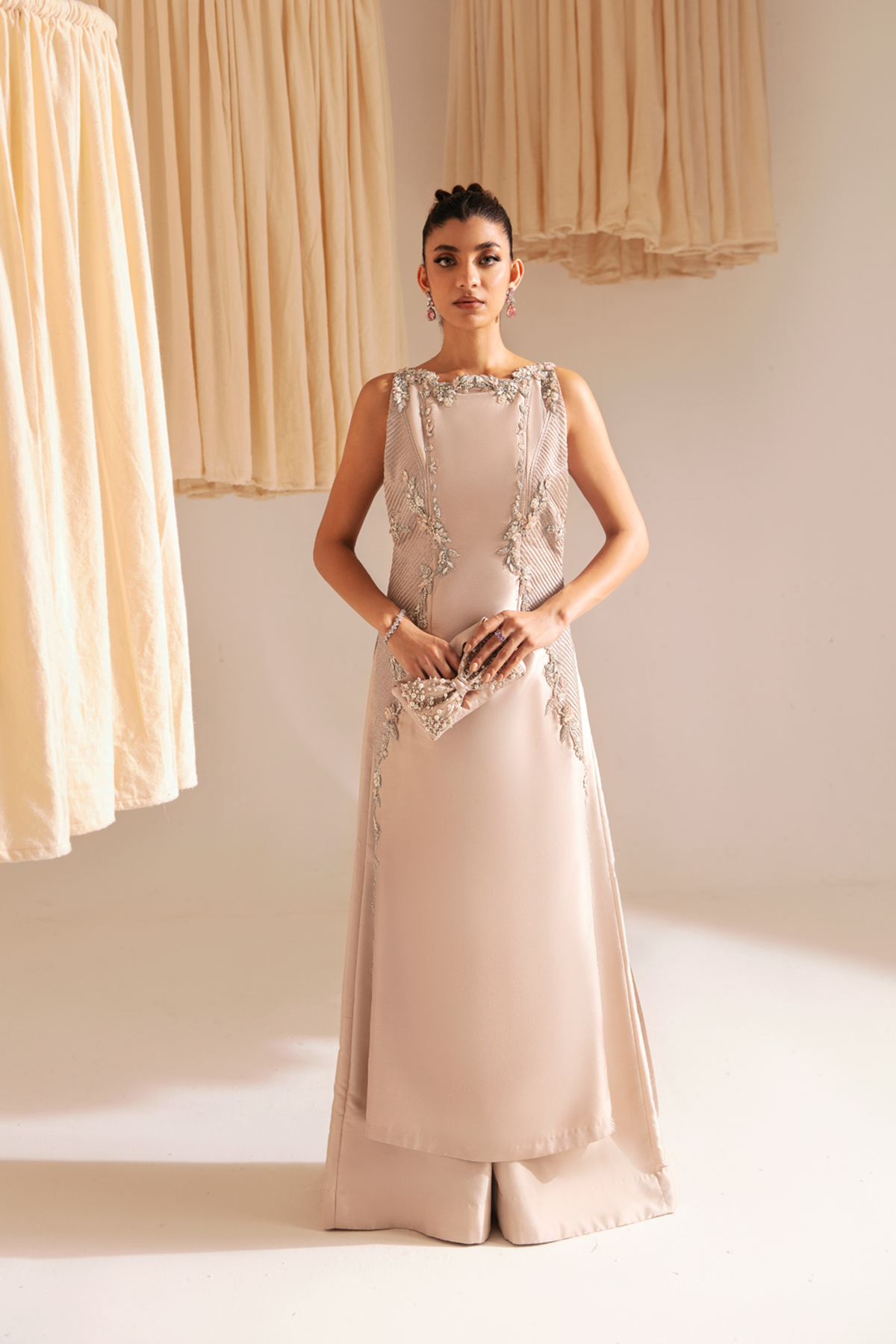 Ayesha and Usman | Aura Luxury Pret | Pale Blush by Ayesha and Usman - Designer Dress - Type: Ladies Clothes - Available at Sana Yasir - 100% Original