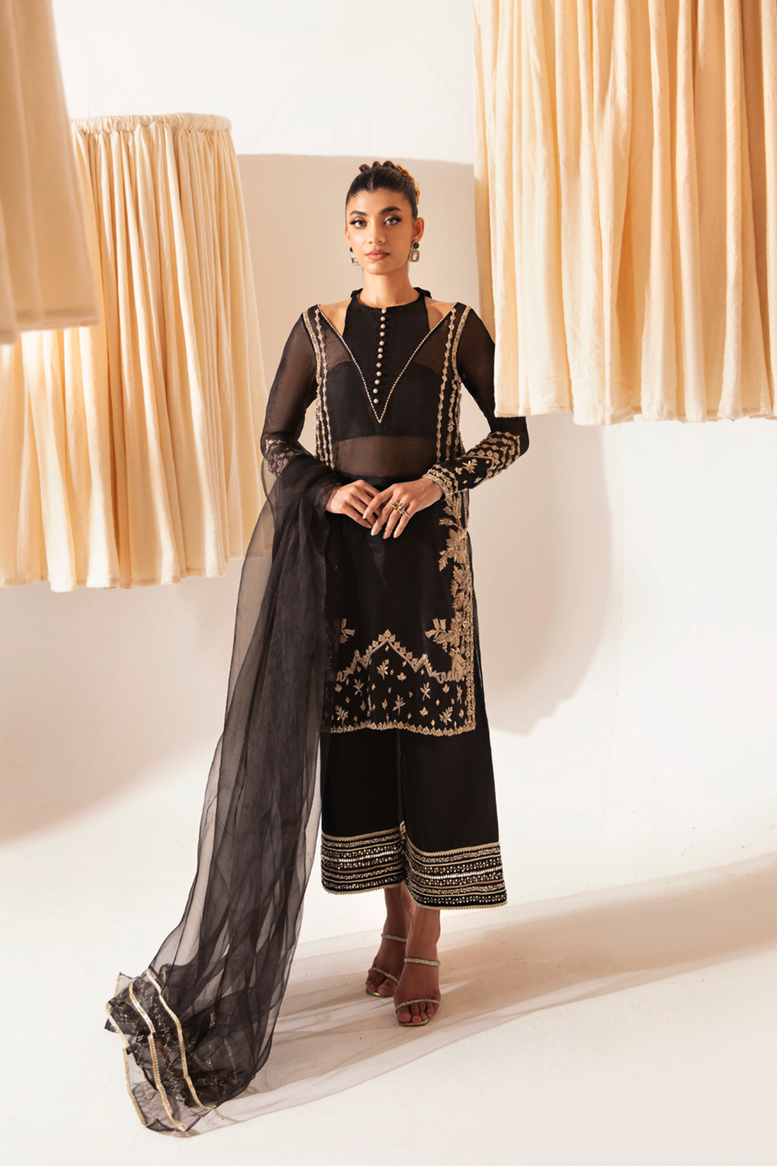 Ayesha and Usman | Aura Luxury Pret | RAVEN by Ayesha and Usman - Designer Dress - Type: Ladies Clothes - Available at Sana Yasir - 100% Original