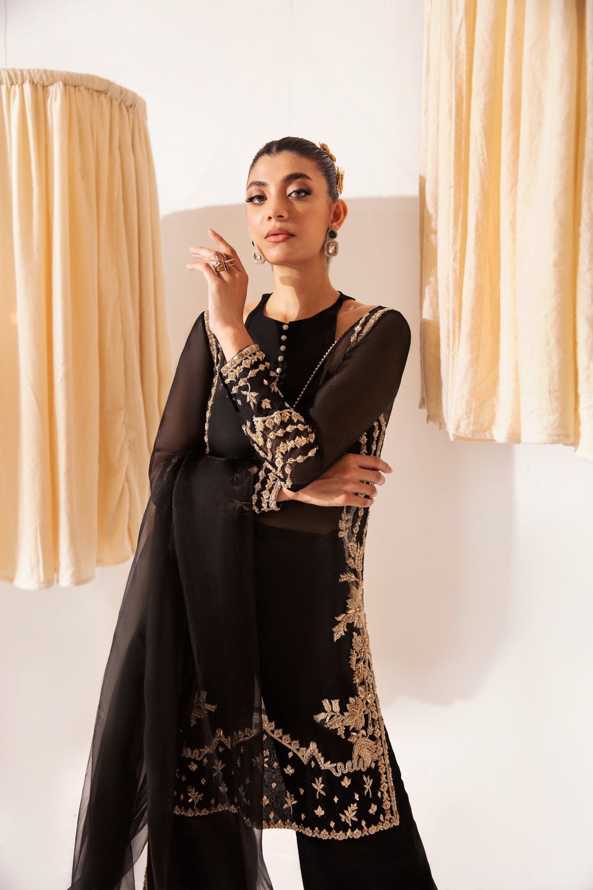 Ayesha and Usman | Aura Luxury Pret | RAVEN by Ayesha and Usman - Designer Dress - Type: Ladies Clothes - Available at Sana Yasir - 100% Original