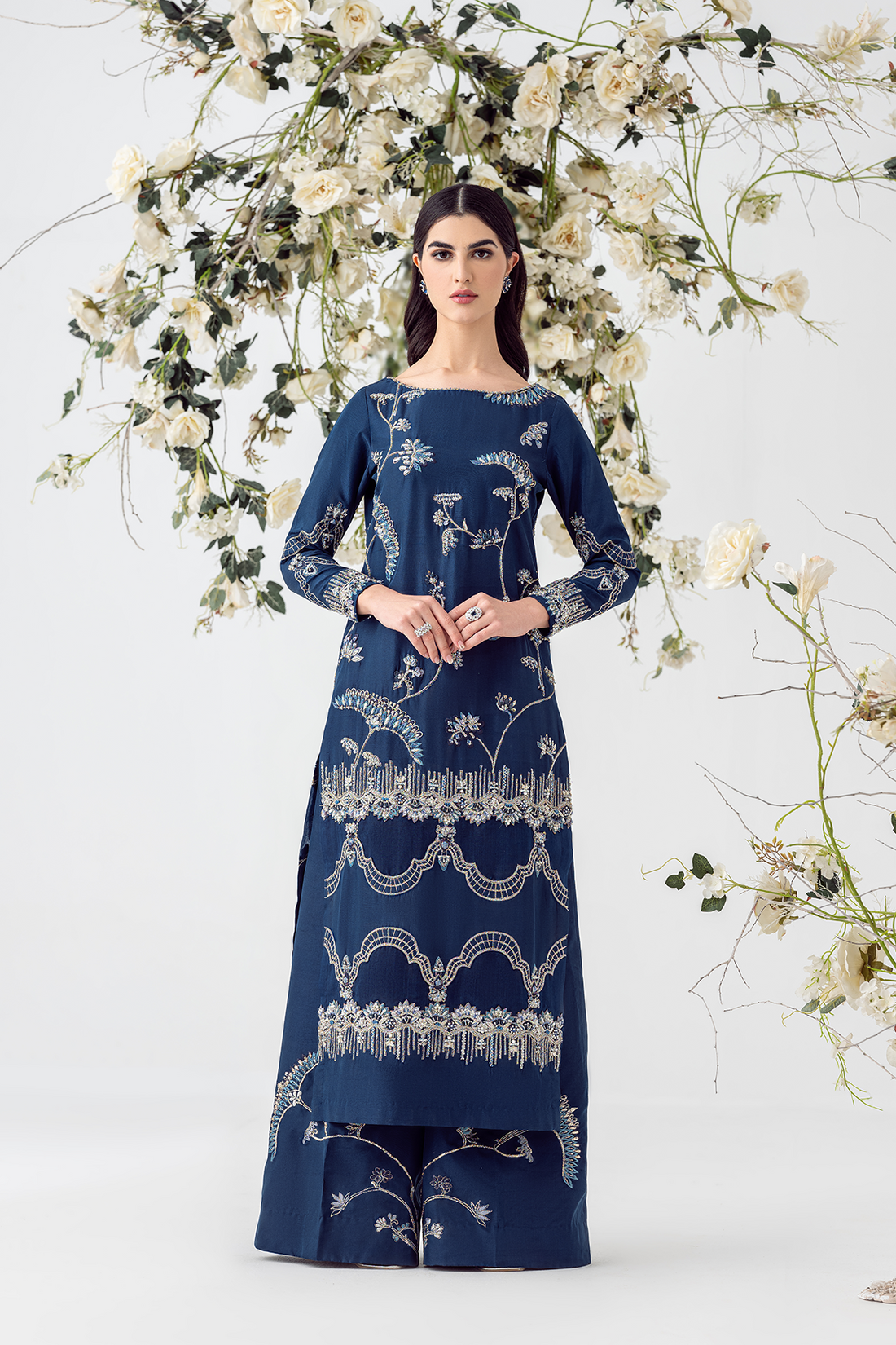Ayesha and Usman | Balcony Luxury Pret | BLUE OPAL by Ayesha and Usman - Designer Dress - Type: Ladies Clothes - Available at Sana Yasir - 100% Original