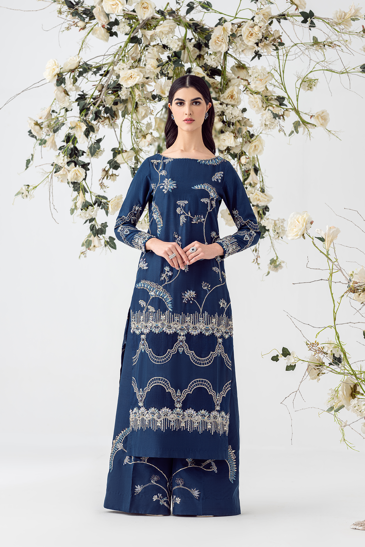 Ayesha and Usman | Balcony Luxury Pret | BLUE OPAL by Ayesha and Usman - Designer Dress - Type: Ladies Clothes - Available at Sana Yasir - 100% Original