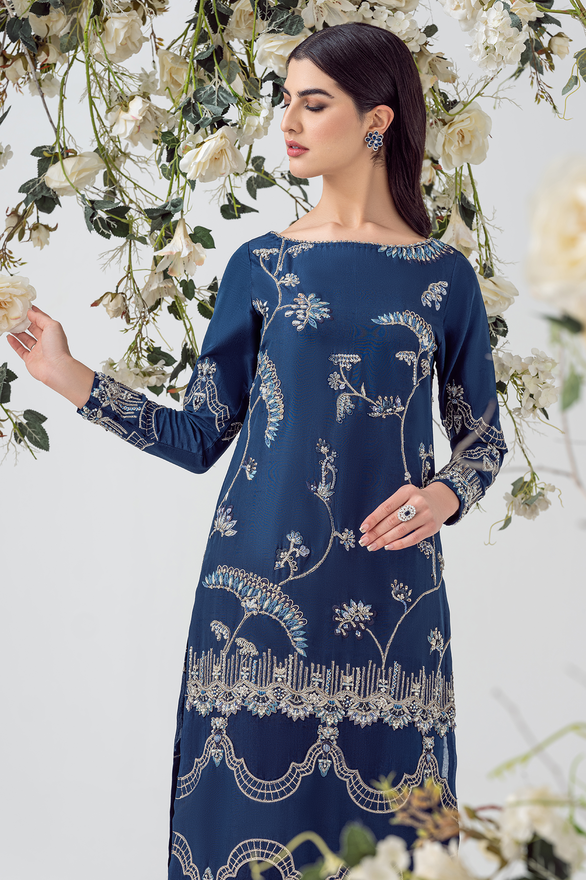 Ayesha and Usman | Balcony Luxury Pret | BLUE OPAL by Ayesha and Usman - Designer Dress - Type: Ladies Clothes - Available at Sana Yasir - 100% Original