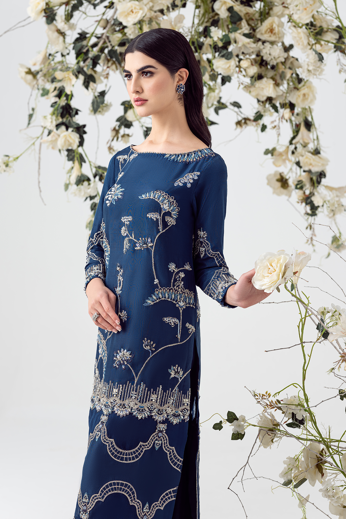 Ayesha and Usman | Balcony Luxury Pret | BLUE OPAL by Ayesha and Usman - Designer Dress - Type: Ladies Clothes - Available at Sana Yasir - 100% Original