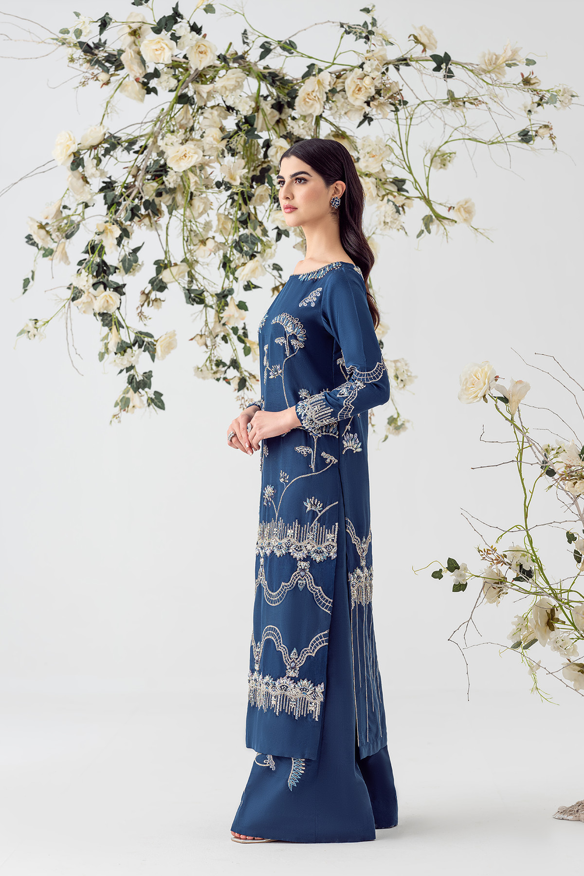 Ayesha and Usman | Balcony Luxury Pret | BLUE OPAL by Ayesha and Usman - Designer Dress - Type: Ladies Clothes - Available at Sana Yasir - 100% Original
