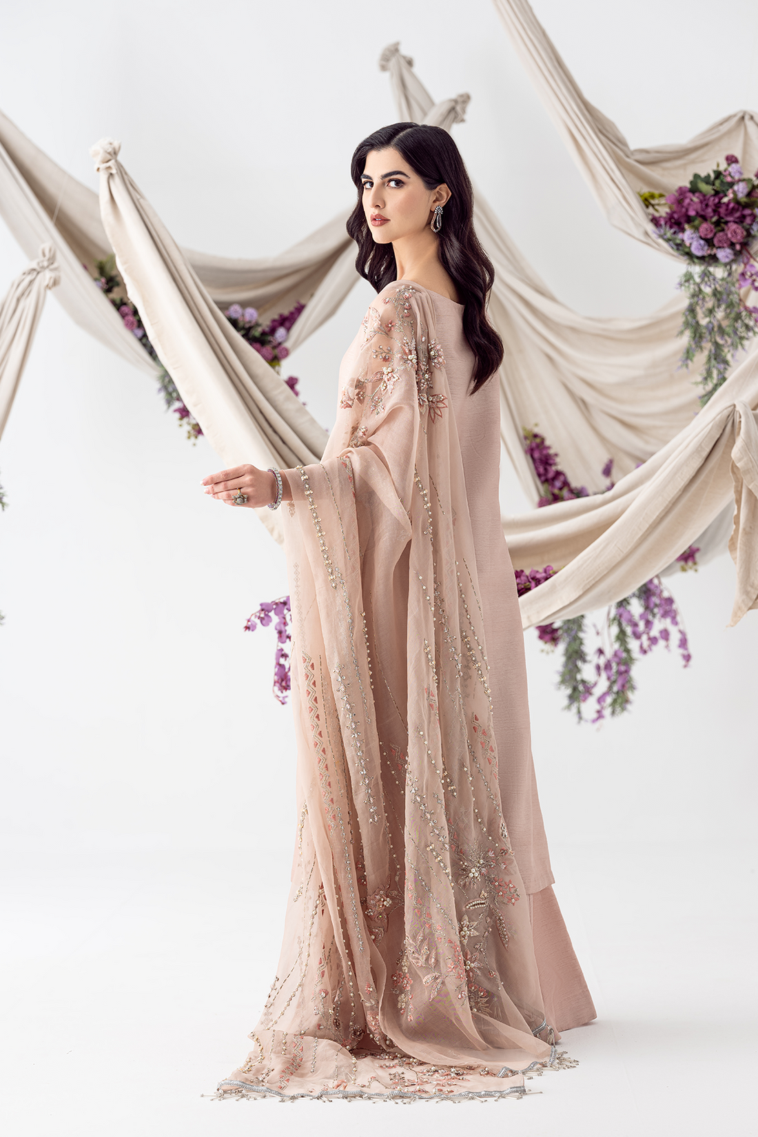 Ayesha and Usman | Balcony Luxury Pret | PETAL PINK by Ayesha and Usman - Designer Dress - Type: Ladies Clothes - Available at Sana Yasir - 100% Original