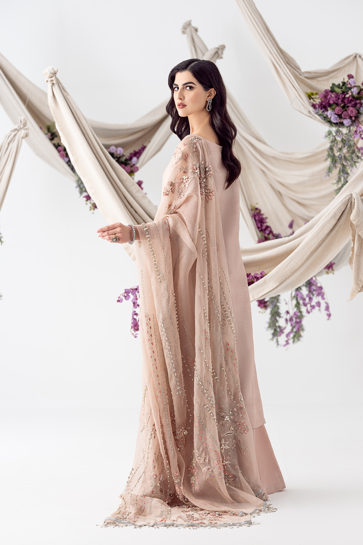 Ayesha and Usman | Balcony Luxury Pret | PETAL PINK by Ayesha and Usman - Designer Dress - Type: Ladies Clothes - Available at Sana Yasir - 100% Original