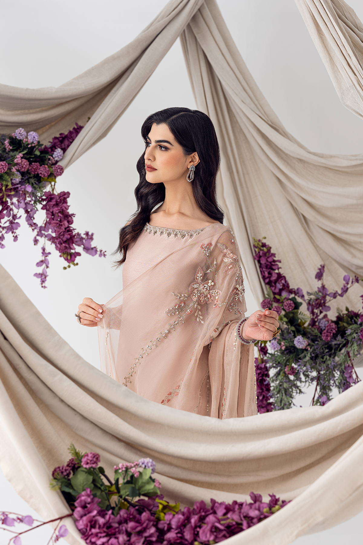 Ayesha and Usman | Balcony Luxury Pret | PETAL PINK by Ayesha and Usman - Designer Dress - Type: Ladies Clothes - Available at Sana Yasir - 100% Original