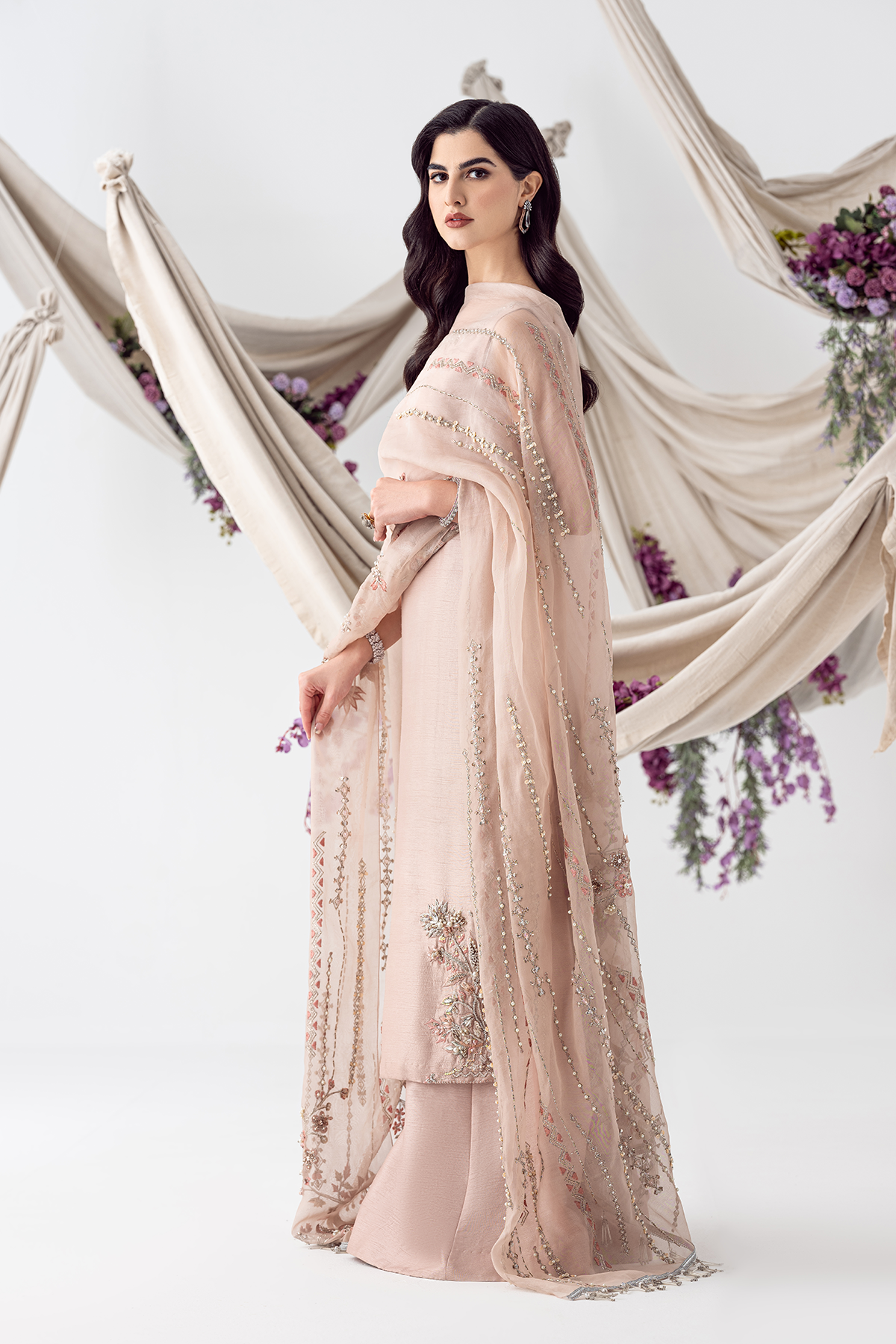 Ayesha and Usman | Balcony Luxury Pret | PETAL PINK by Ayesha and Usman - Designer Dress - Type: Ladies Clothes - Available at Sana Yasir - 100% Original
