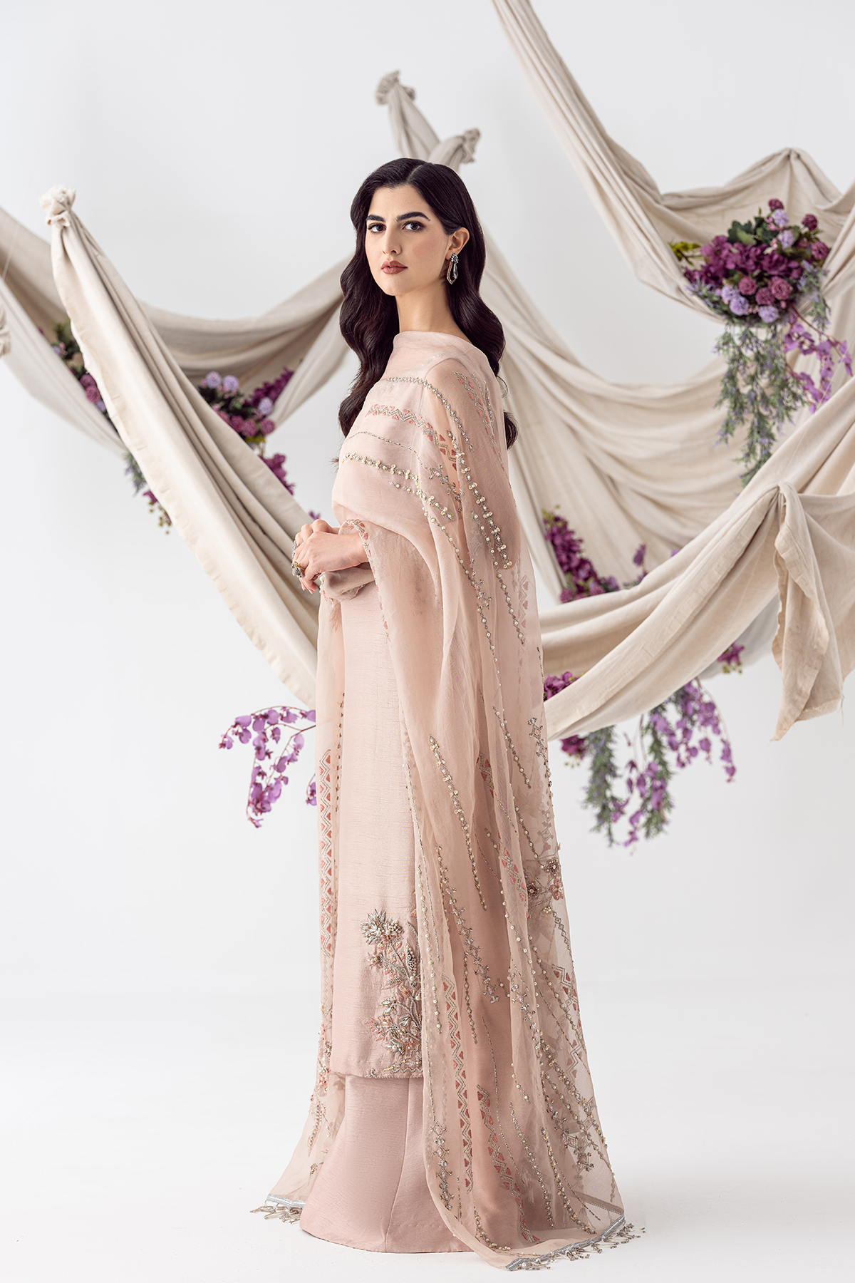Ayesha and Usman | Balcony Luxury Pret | PETAL PINK by Ayesha and Usman - Designer Dress - Type: Ladies Clothes - Available at Sana Yasir - 100% Original