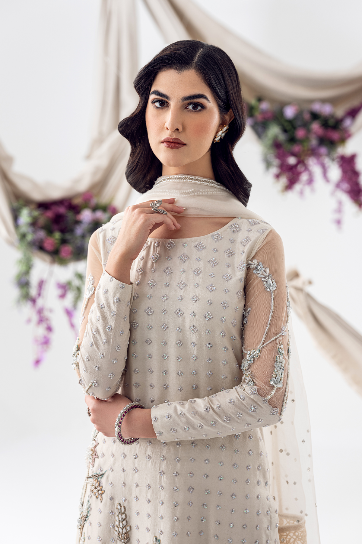 Ayesha and Usman | Balcony Luxury Pret | WATER LILY by Ayesha and Usman - Designer Dress - Type: Ladies Clothes - Available at Sana Yasir - 100% Original