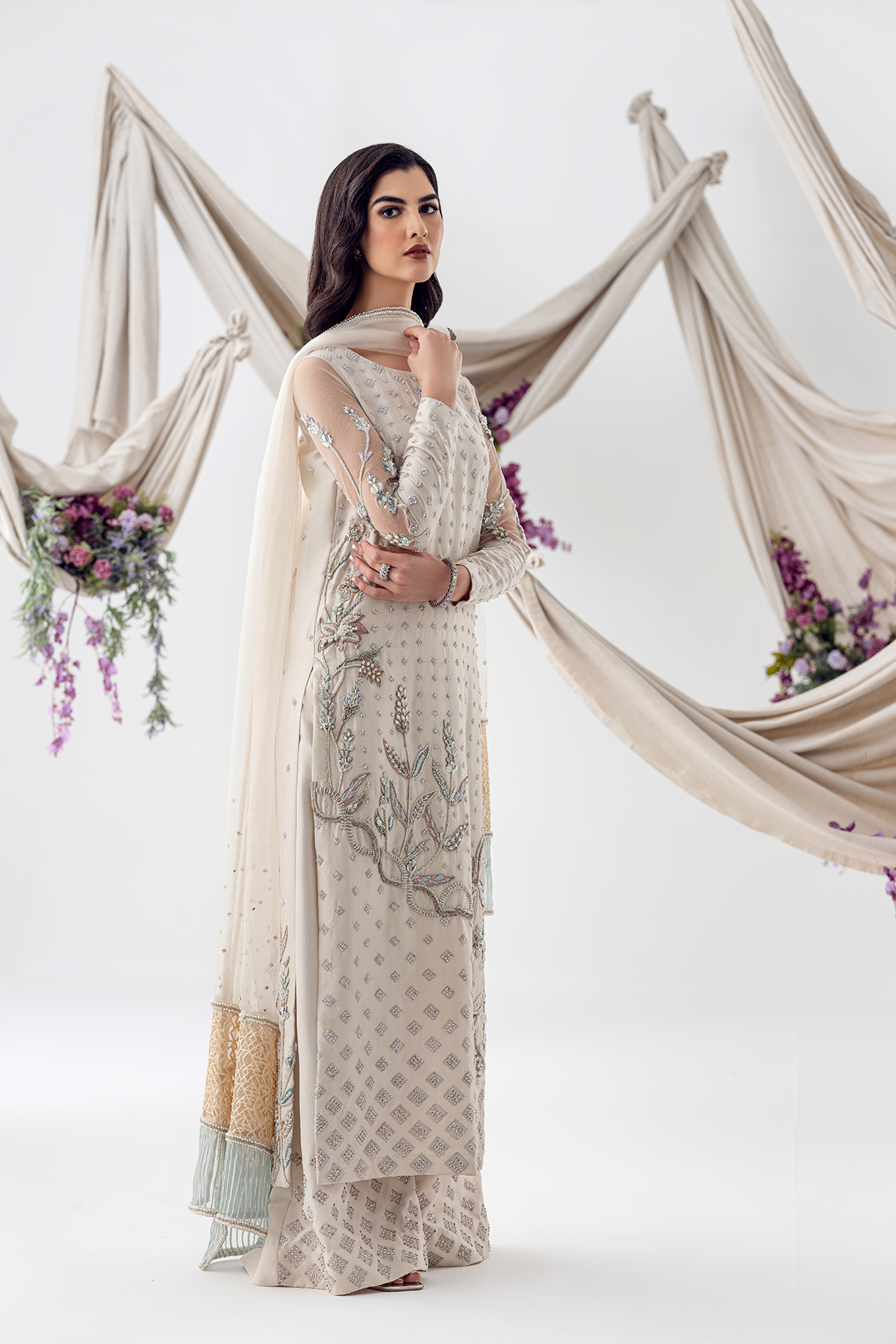 Ayesha and Usman | Balcony Luxury Pret | WATER LILY by Ayesha and Usman - Designer Dress - Type: Ladies Clothes - Available at Sana Yasir - 100% Original