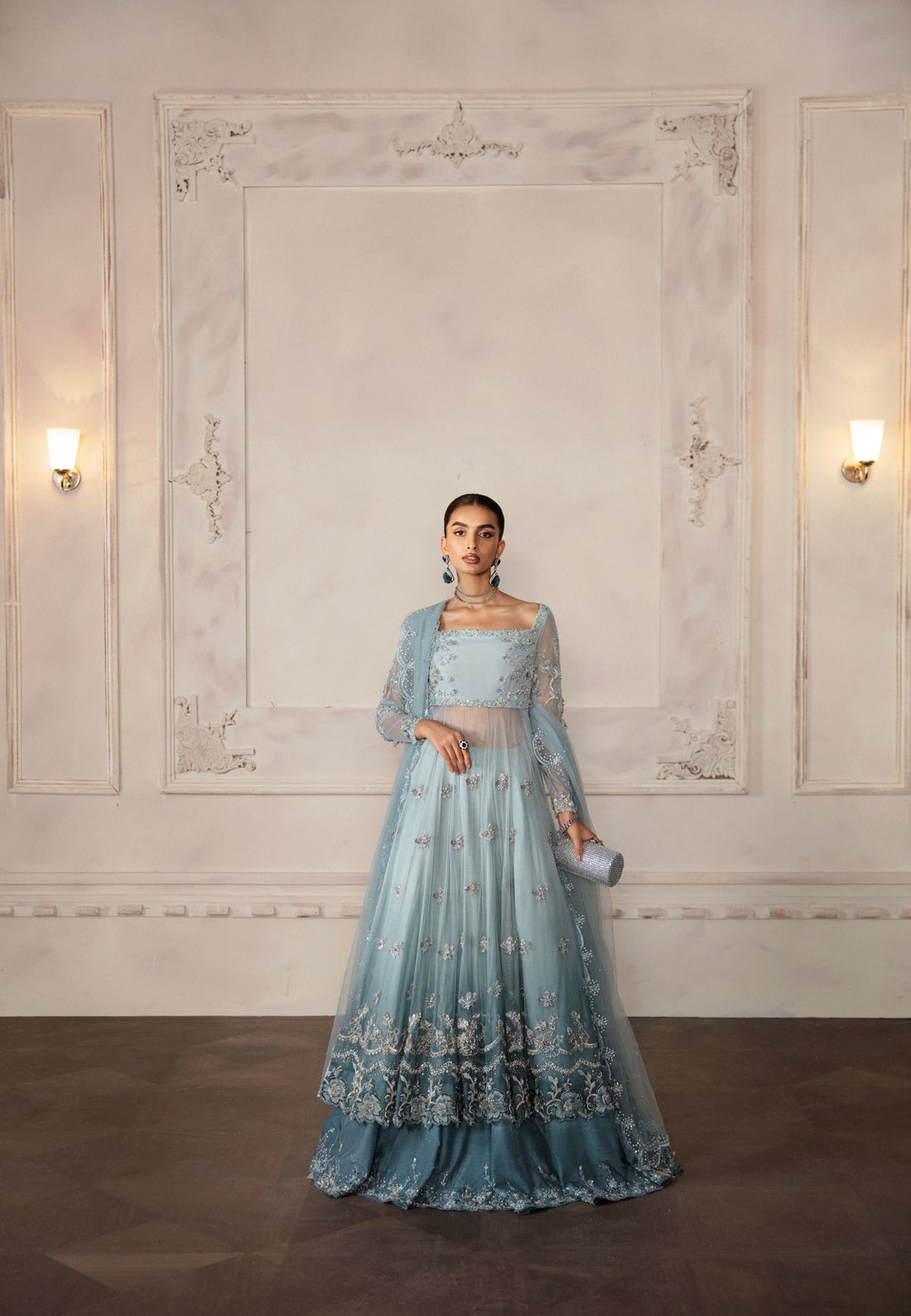 Ayesha and Usman | Bliss Luxury Pret | Frozen Aqua by Ayesha and Usman - Designer Dress - Type: Ladies Clothes - Available at Sana Yasir - 100% Original