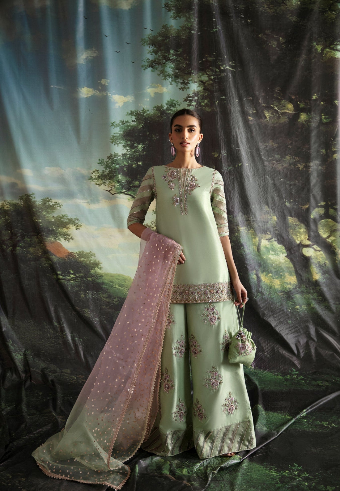 Ayesha and Usman | Bliss Luxury Pret | Lime Lily by Ayesha and Usman - Designer Dress - Type: Ladies Clothes - Available at Sana Yasir - 100% Original