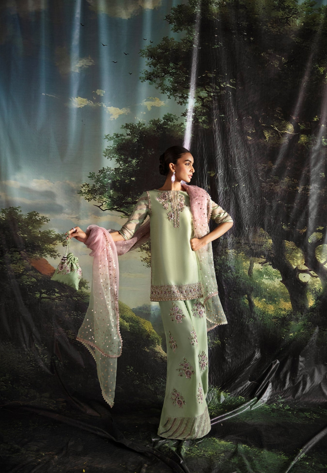 Ayesha and Usman | Bliss Luxury Pret | Lime Lily by Ayesha and Usman - Designer Dress - Type: Ladies Clothes - Available at Sana Yasir - 100% Original
