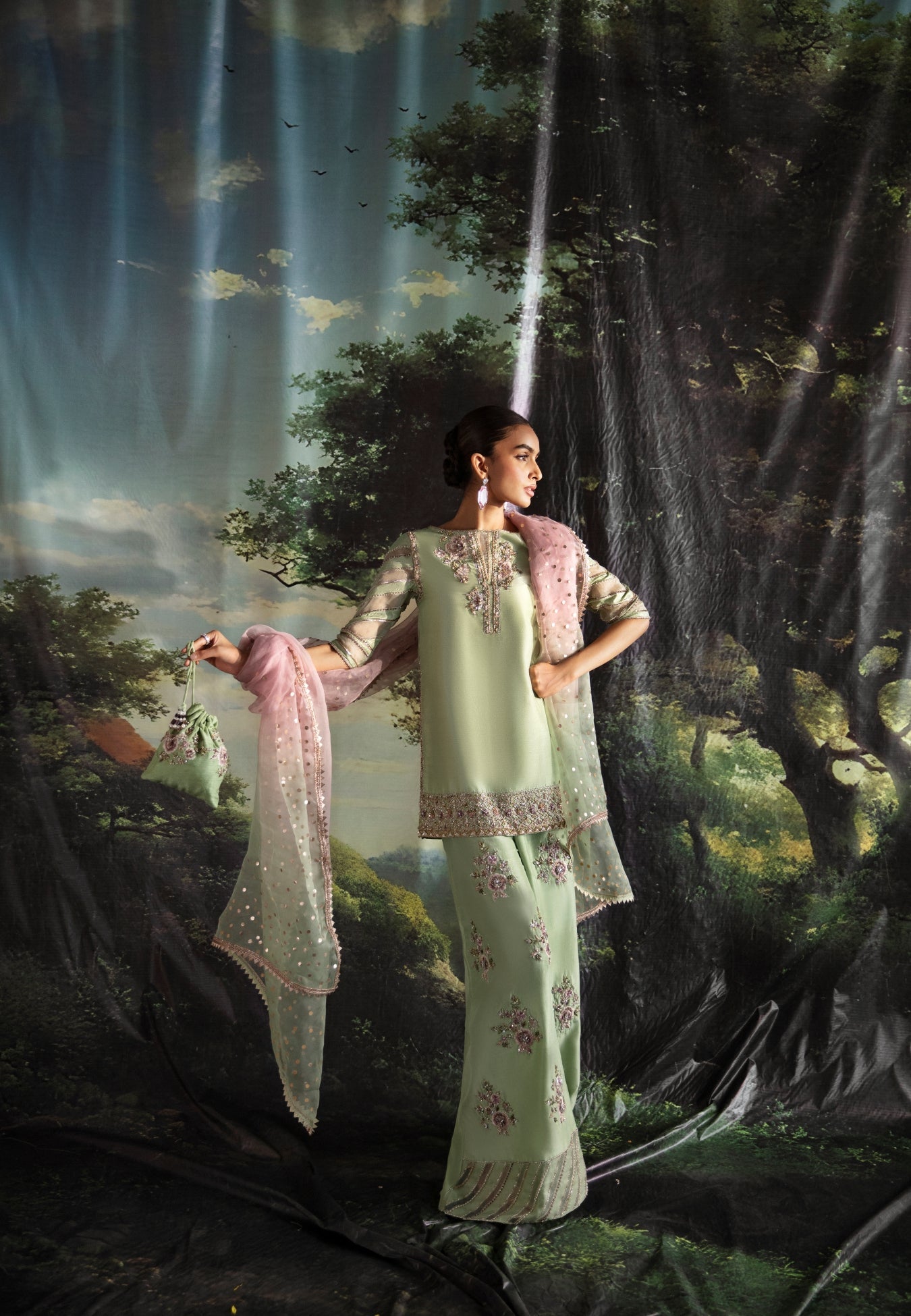 Ayesha and Usman | Bliss Luxury Pret | Lime Lily by Ayesha and Usman - Designer Dress - Type: Ladies Clothes - Available at Sana Yasir - 100% Original