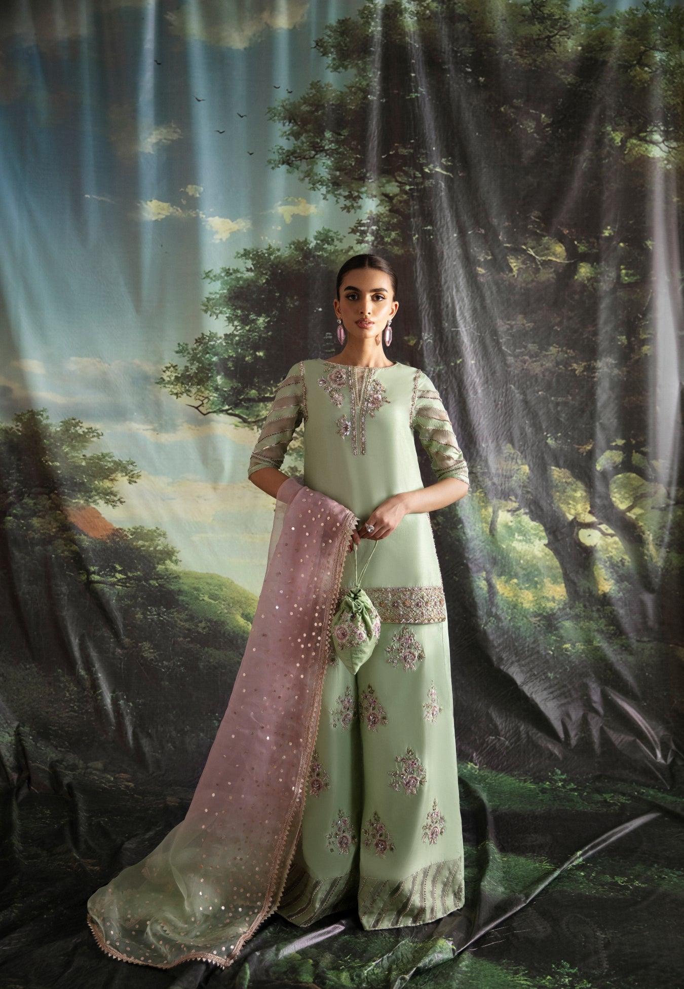Ayesha and Usman | Bliss Luxury Pret | Lime Lily by Ayesha and Usman - Designer Dress - Type: Ladies Clothes - Available at Sana Yasir - 100% Original